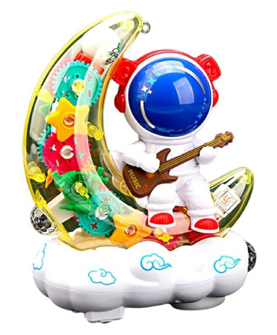 VELLIQUE Funny Electric Gear Mechanical Astronaut Shape Smart Gear Toy with Light - Color May Vary-image-6