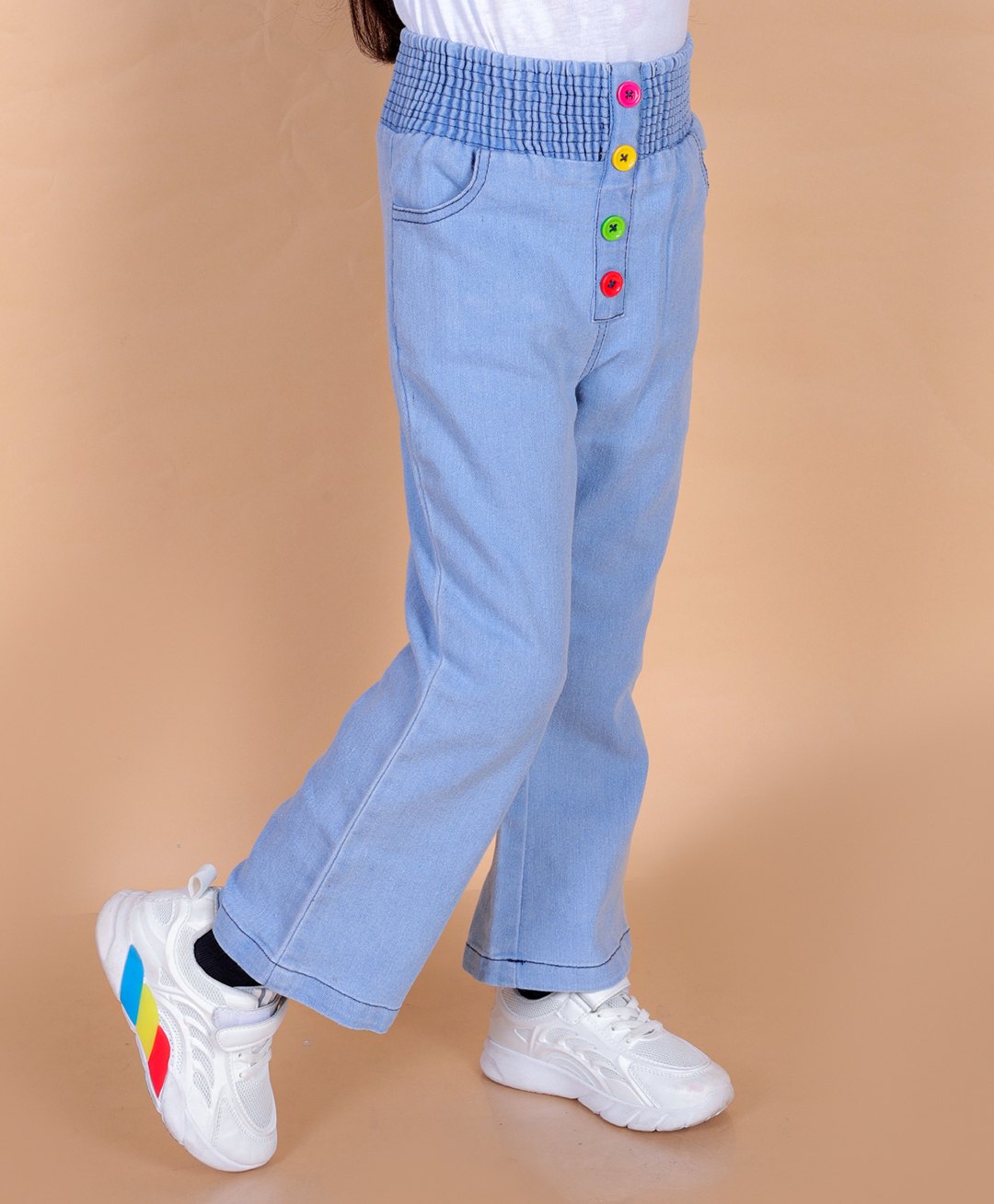 Superminis Solid Stretchable Denim Jeans - Sky Blue-picture-15