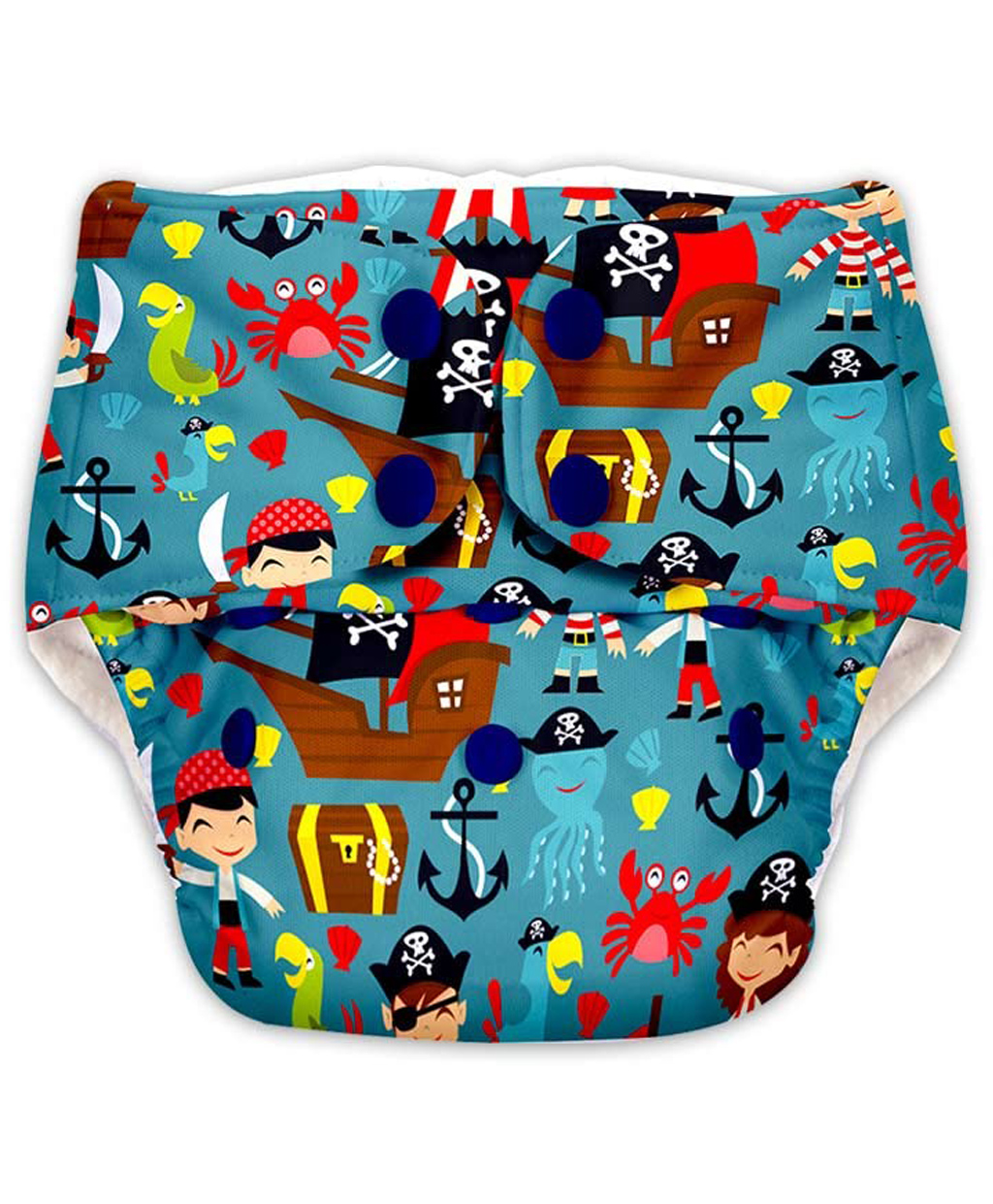 SuperBottoms BASIC Reusable Cloth Diaper for babies  Freesize Adjustable, Washable and ReusablePirates-image-49