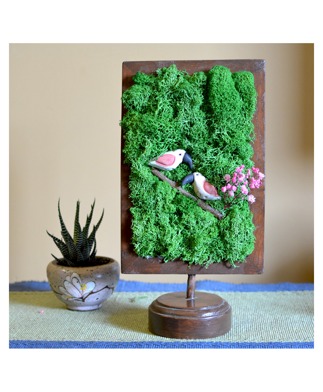 mybageecha Privy Prattle Tabletop Preserved Moss Frame-image-21
