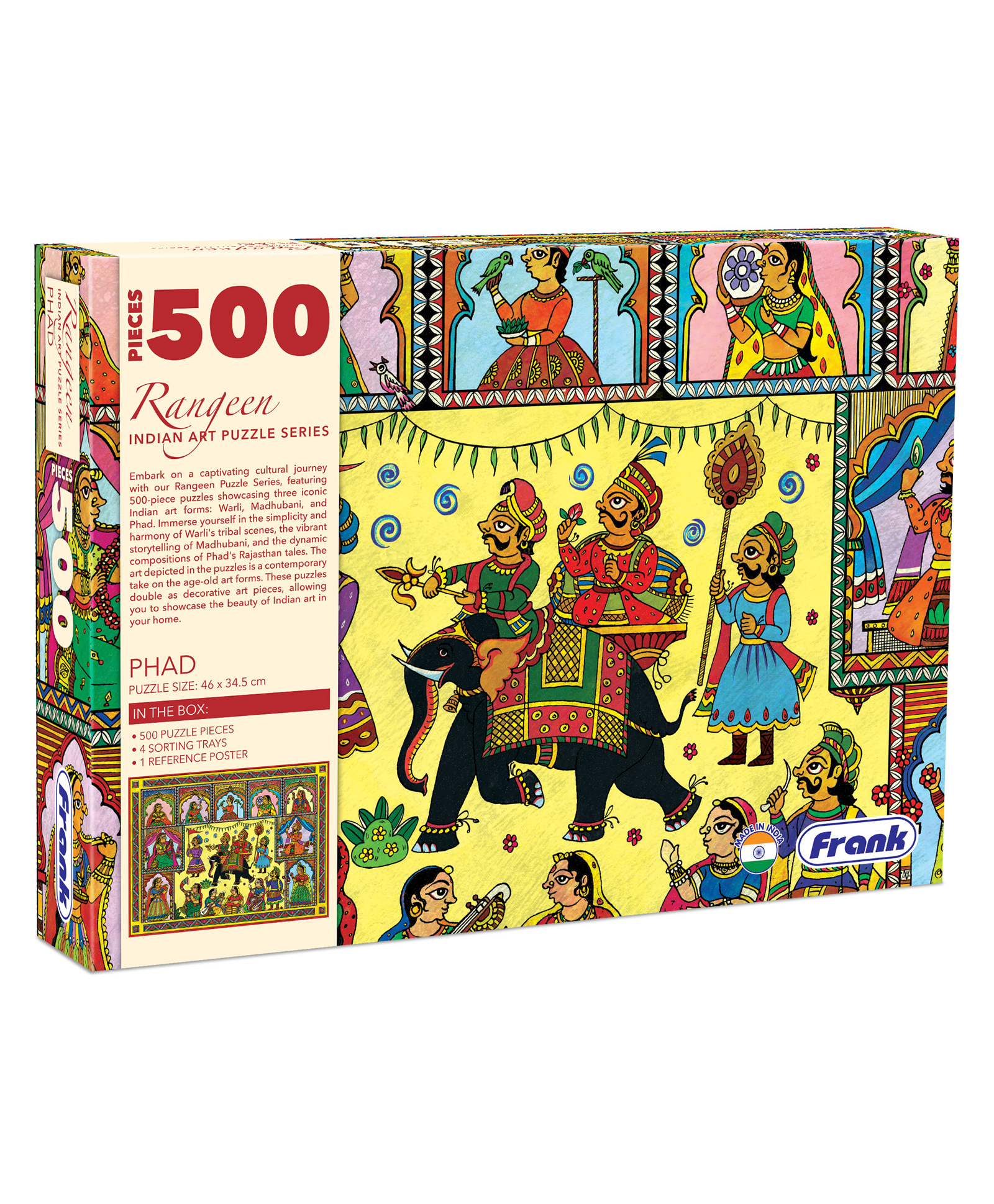 Frank Phad Rangeen Indian Art Jigsaw Puzzle - 500 Pieces-image-40