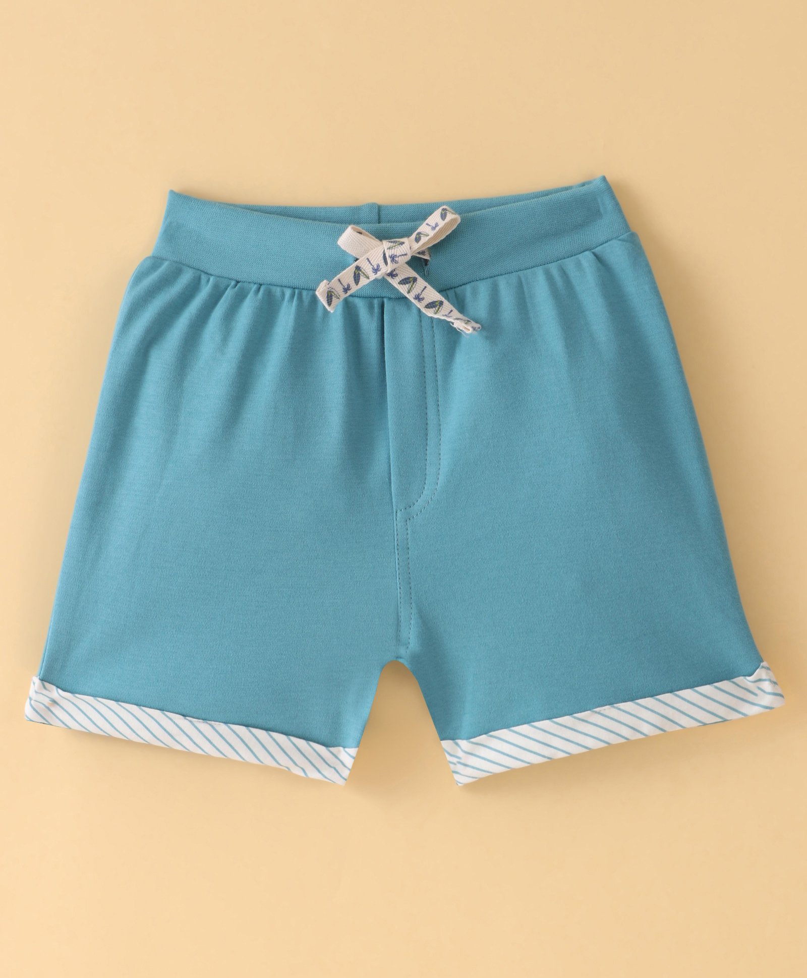 Ollypop Cotton Knee Length Solid Shorts  - Irish Green-picture-13