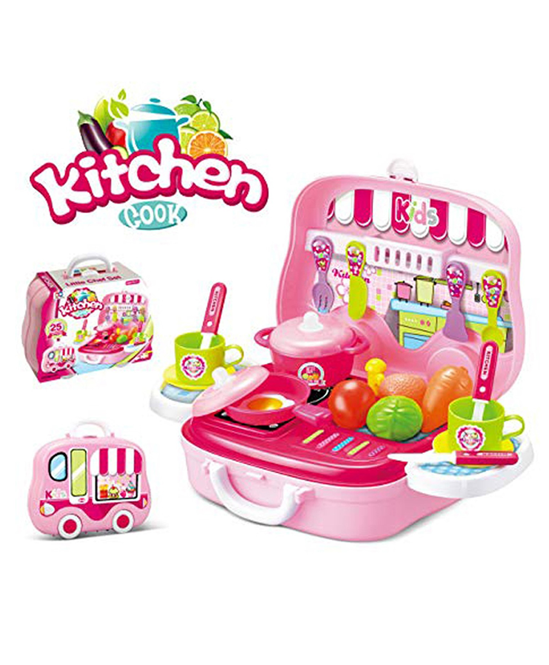 OPINA Kitchen Cooking Set With Carry Case Pack Of 25 - Multicolour-picture-0