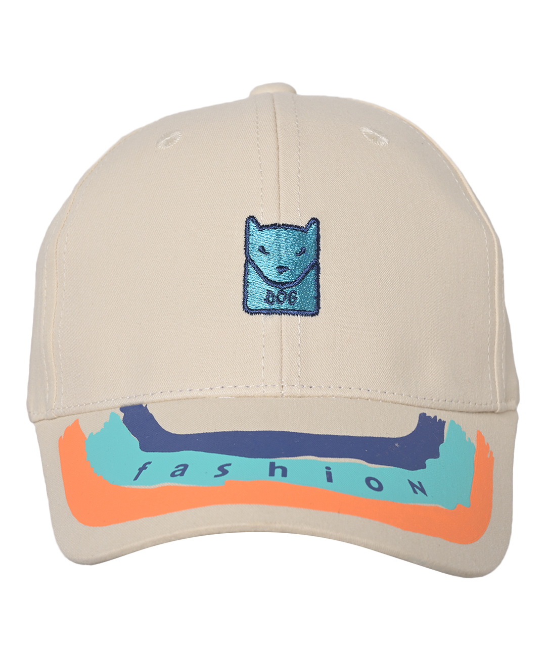 Kid-O-World Dog  Embroidered Cap - Cream-image-40