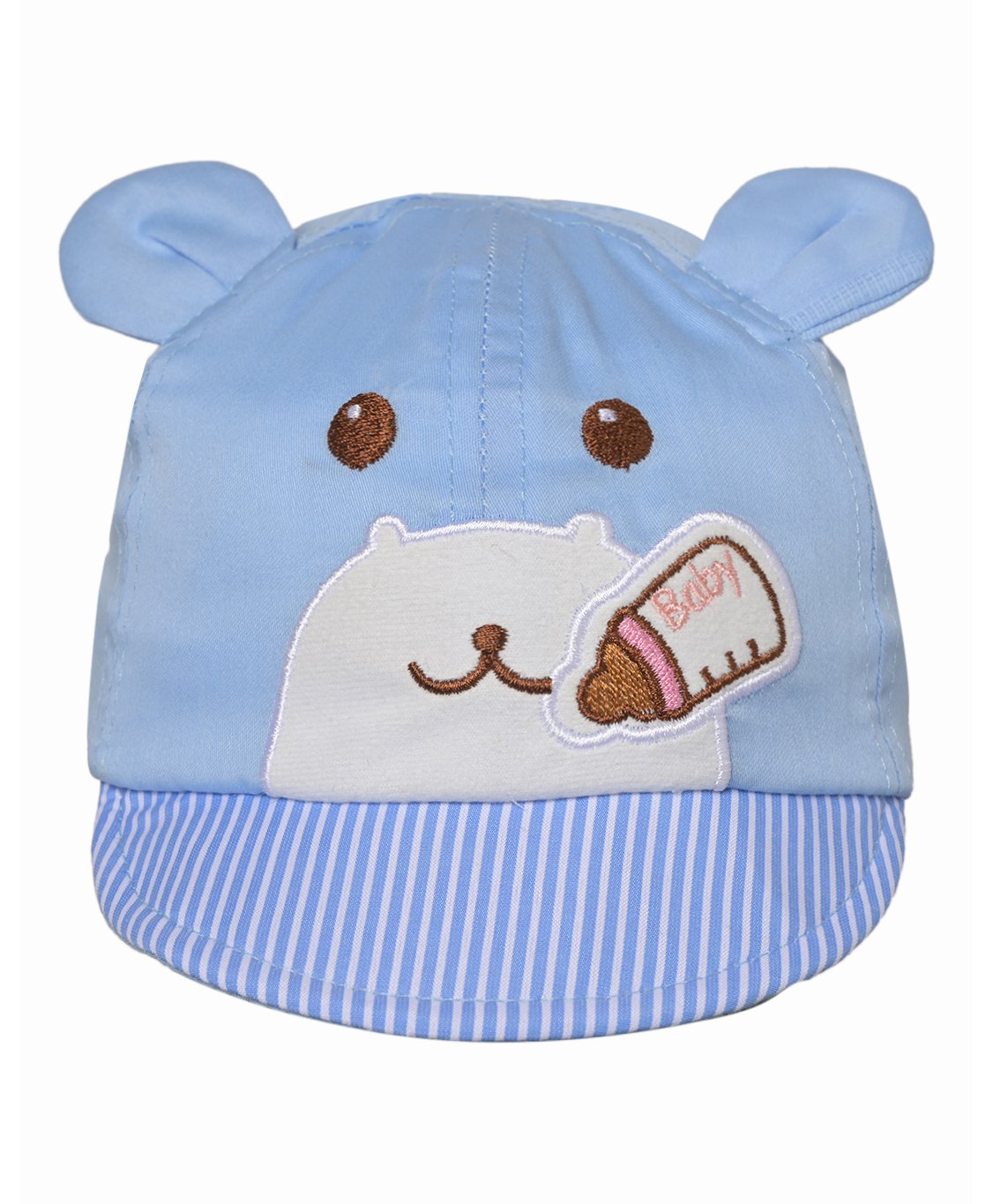 Kid-O-World Bear Face Bottle Embroidered Cap - Blue-picture-20