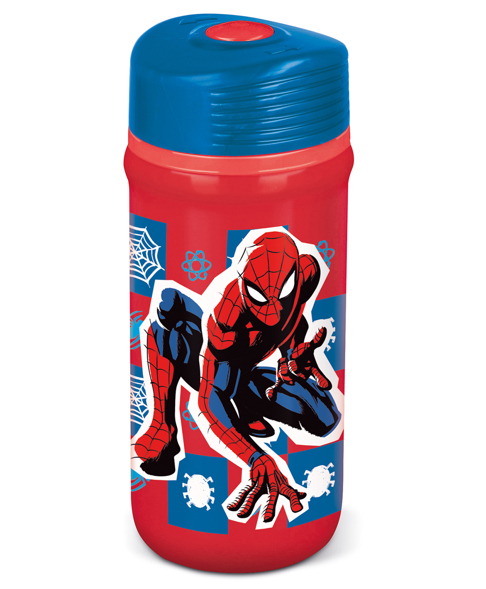 disney by gluman Gluman Disney Spiderman Twisty Water Bottle for Kids with Flip-Top Closure - 390ml-picture-37