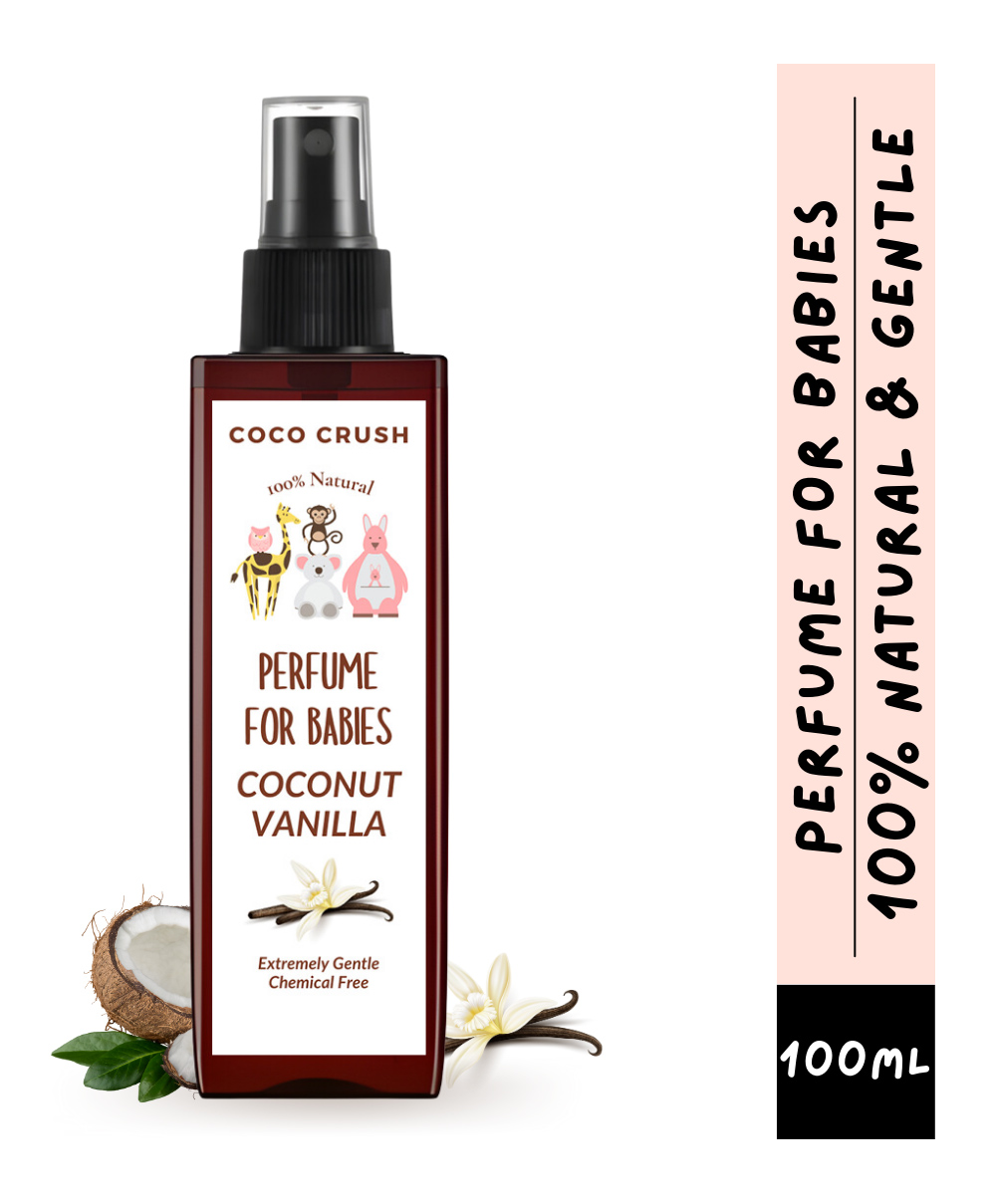 coco crush Coconut Vanilla Gentle Perfume for Babies - 100% Natural and Safe, 100ml-picture-13
