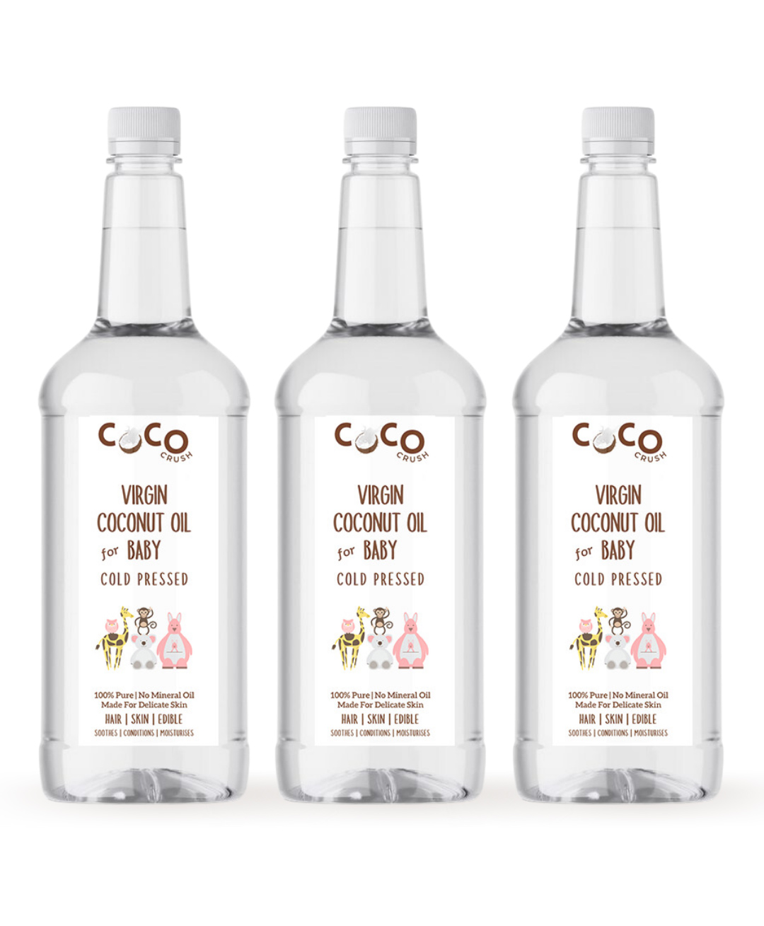 Coco Crush Combo of 2 Virgin Coconut Oil for Baby Massage; Cold Pressed, Pure & Natural Body, Hair Oil  (3* 1.5L total)-picture-28