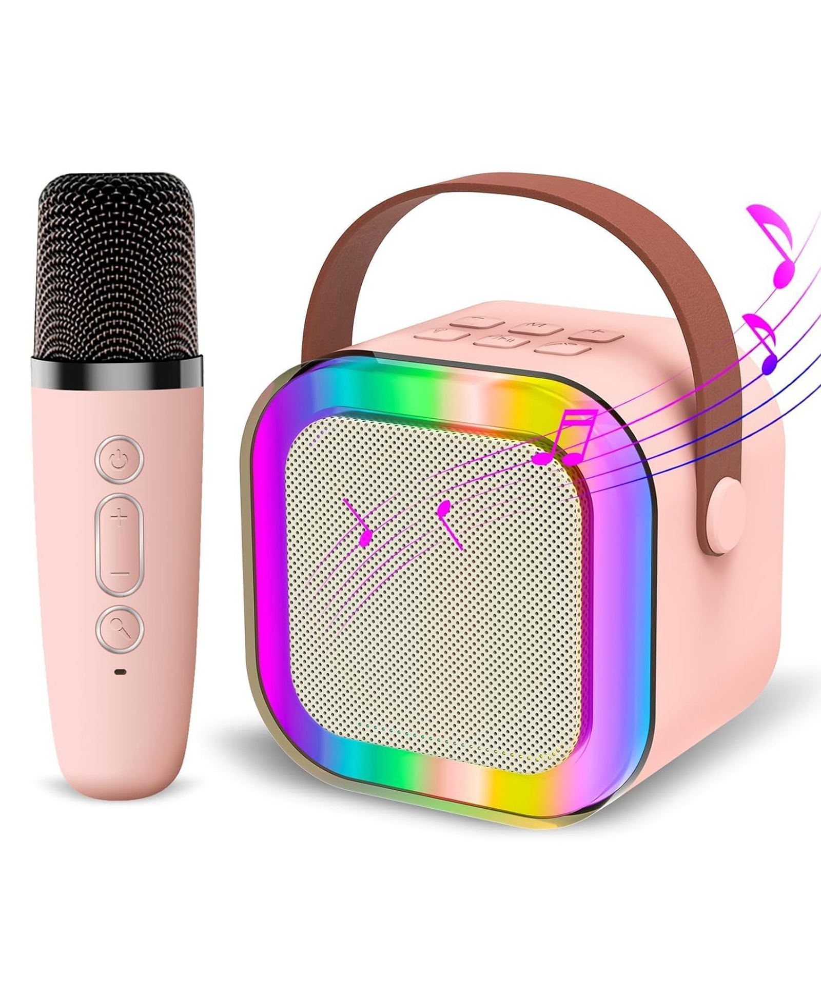 Azhari speaker with mic and bluetooth usb slot chargeble  and 4 different form of voices of human for entertainment-image-37