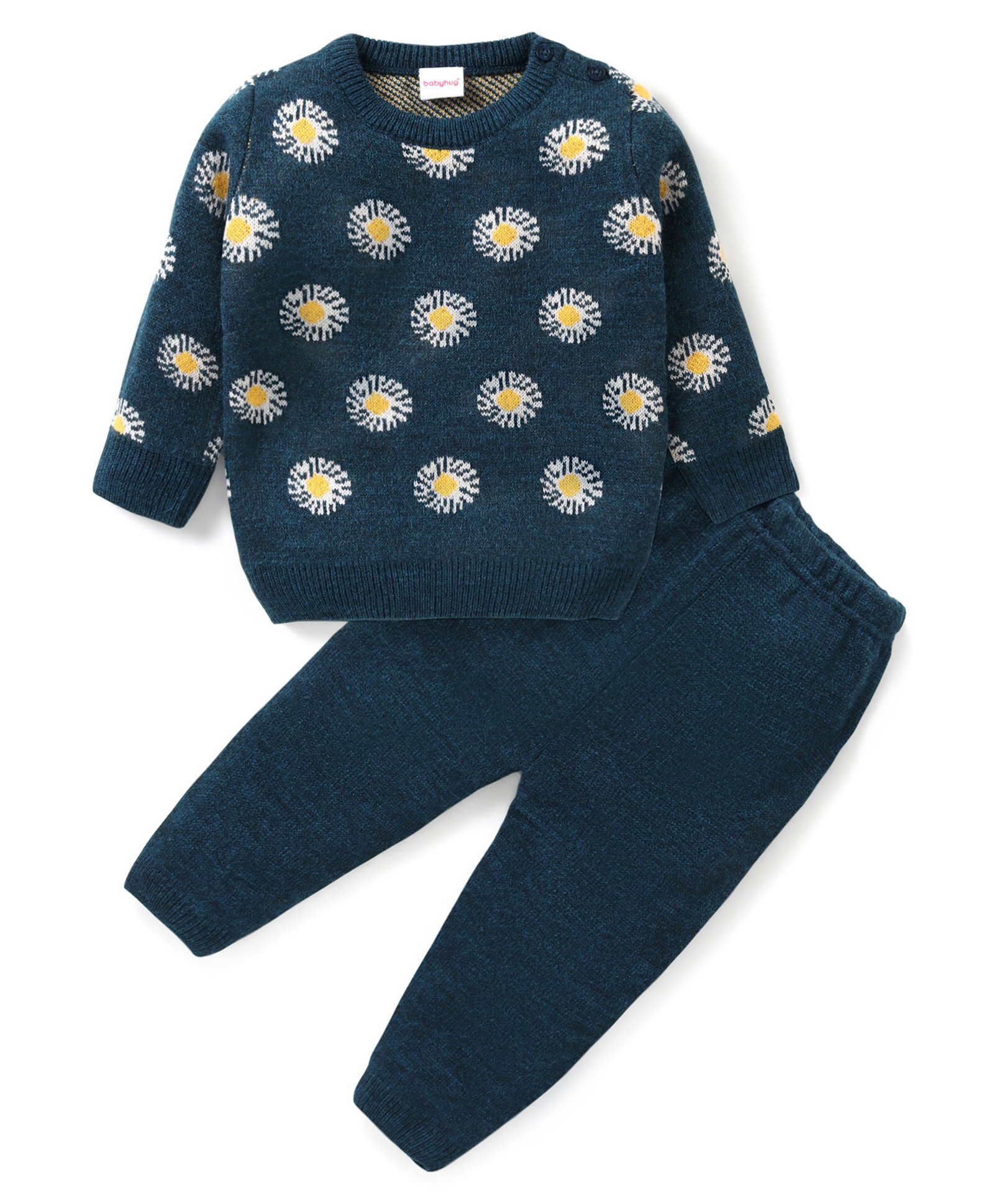 Babyhug Unisex Baby Sweater Sets NAVY 0-3m-image-45