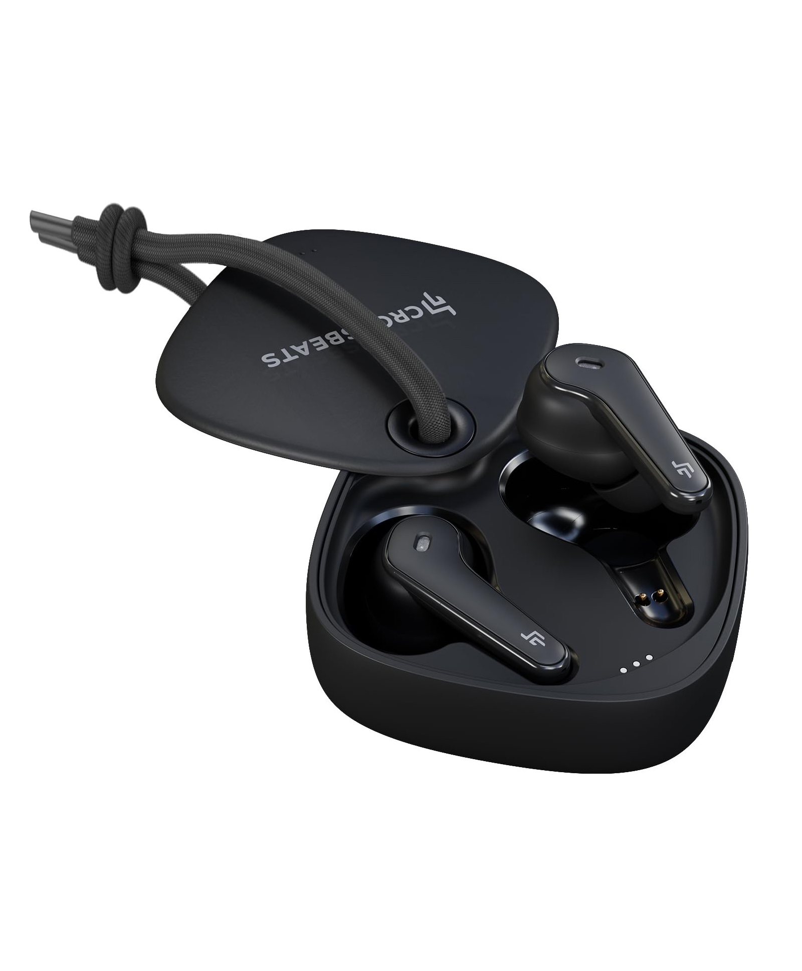 CrossBeats Slide Wireless Bluetooth Earphones-Black-image-19