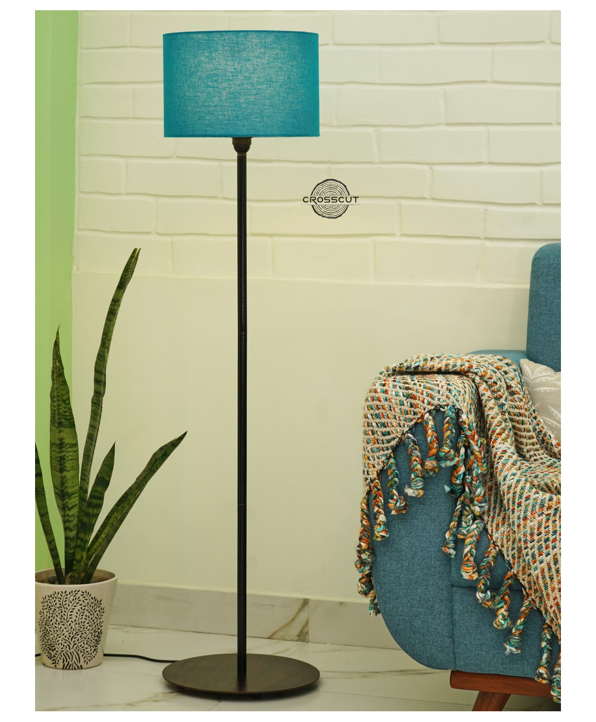 Crosscut Minimalist Design Floor Lamp (Royal Blue)-image-41