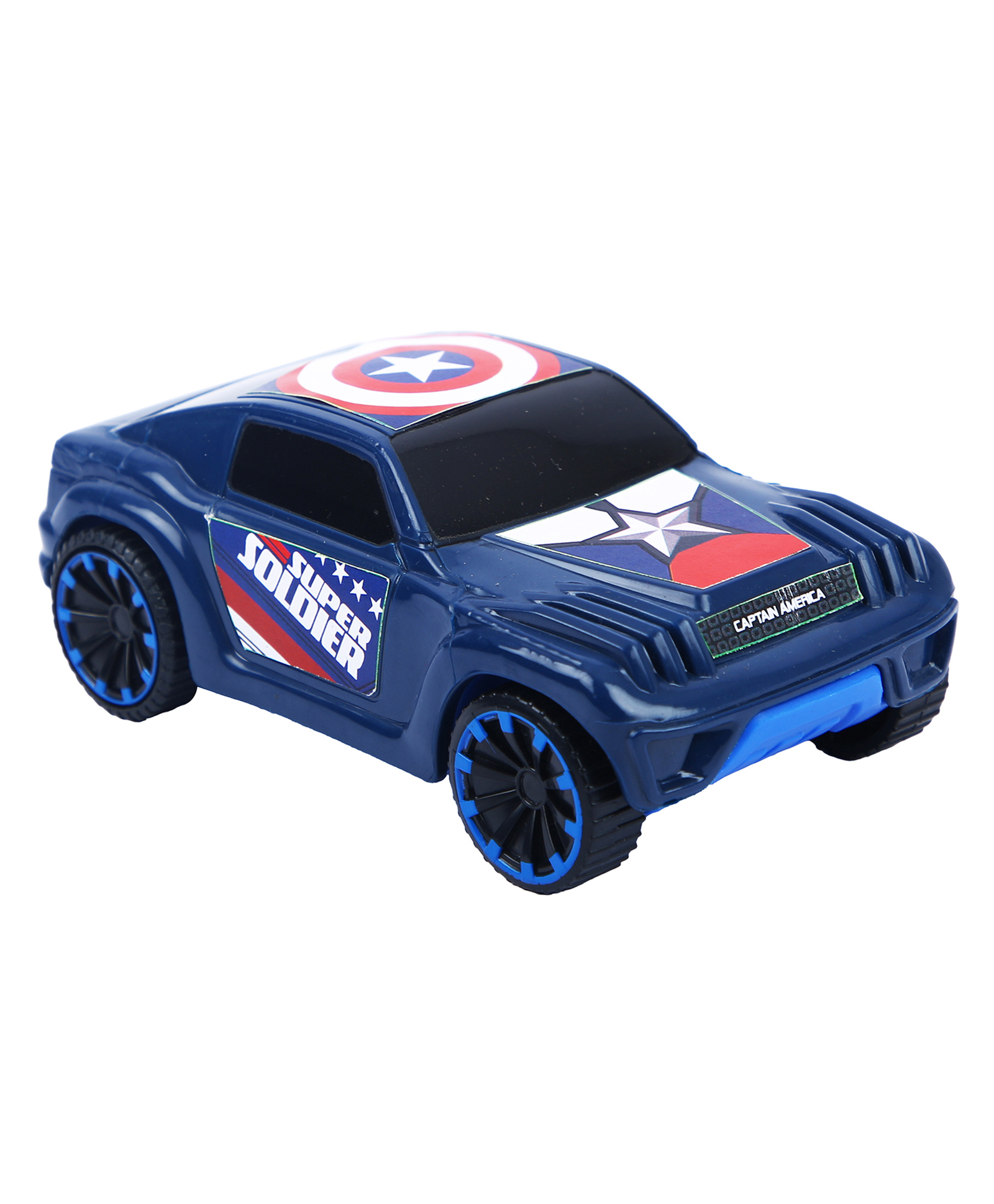 Marvel Pull Back Mightiest Suv Captain America - Dark Blue-image-15
