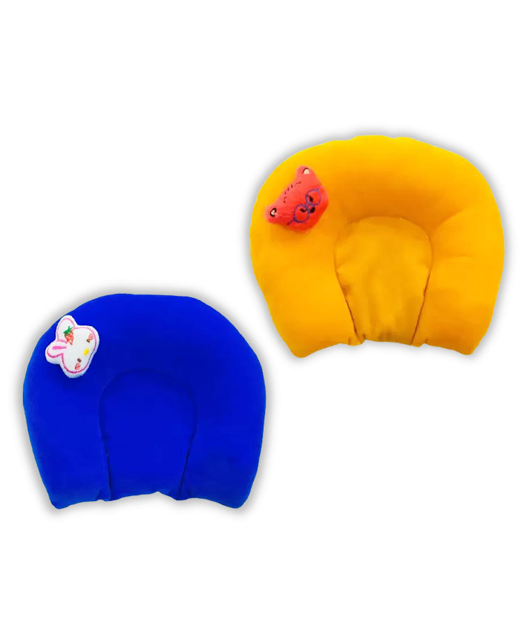 Chinmay Kids Mustard Seeds Toons & Characters Baby Pillow Pack of 2  (Blue & Yellow)-image-14