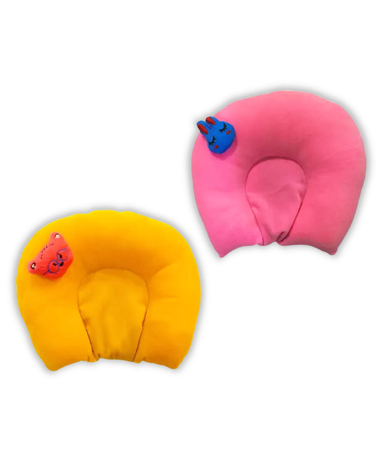 Chinmay Kids Mustard Seeds Toons & Characters Baby Pillow Pack of 2  (Yellow & Pink)-image-15
