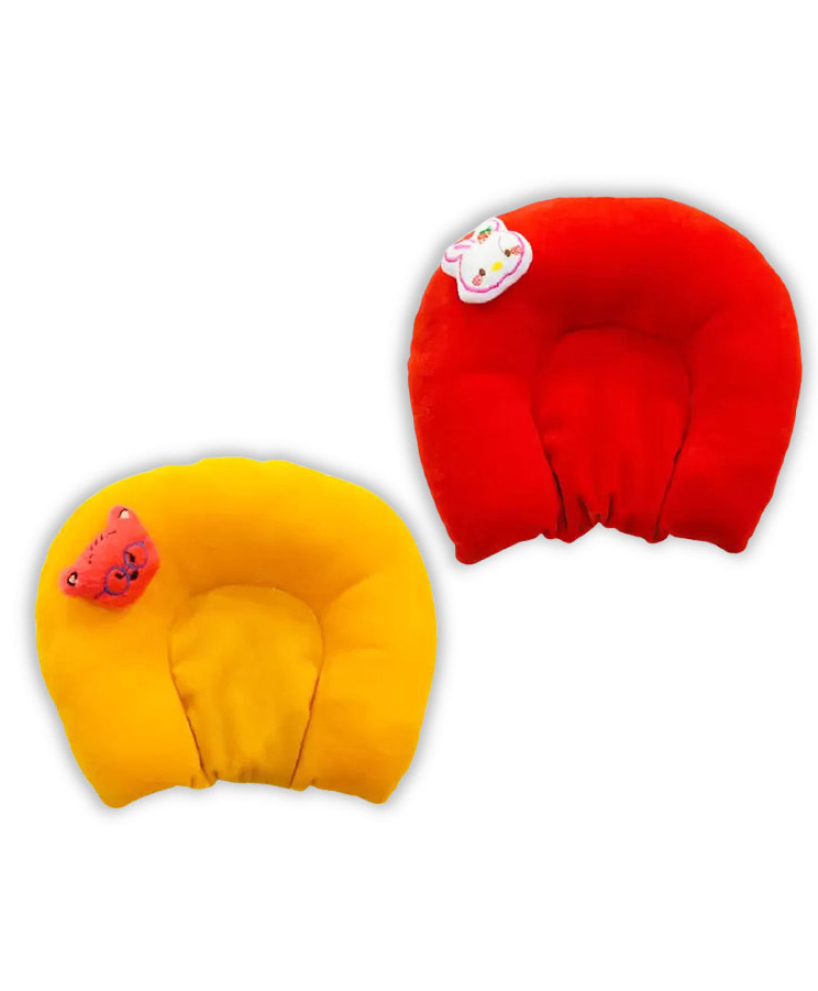Chinmay Kids Mustard Seeds Toons & Characters Baby Pillow Pack of 2  (Yellow & Red)-image-12