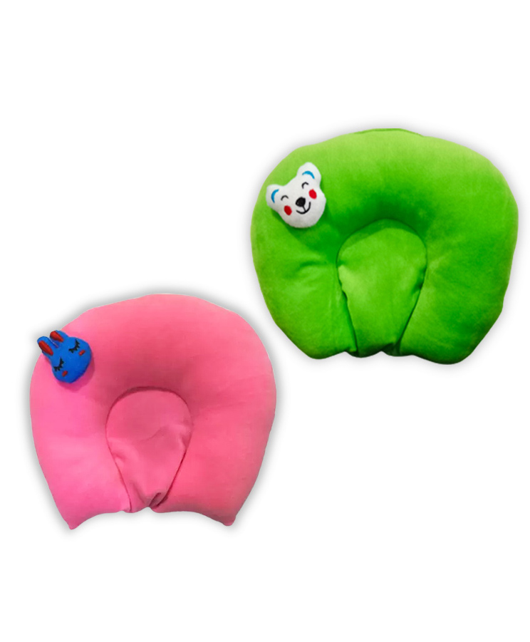 Chinmay Kids Mustard Seeds Toons & Characters Baby Pillow Pack of 2  (Pink & Green)-image-10