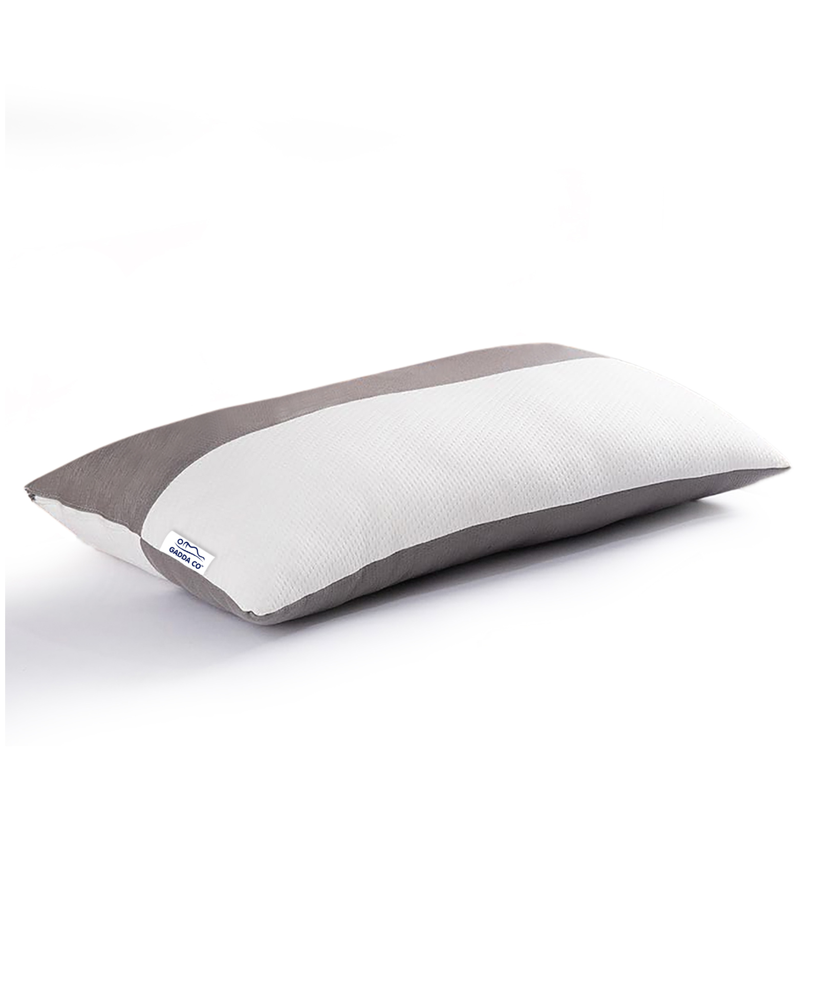 Gadda Co Height Adjustable Hollow Fibre Sleeping Pillow with Zip |  White and Grey, 27 x 16 Inches Pack of -1-picture-35