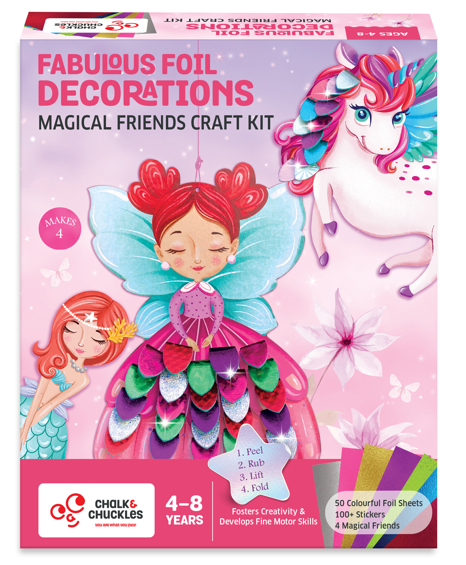 Chalk and Chuckles Fabulous Foil Decorations Magical Friends Craft Kit-picture-41