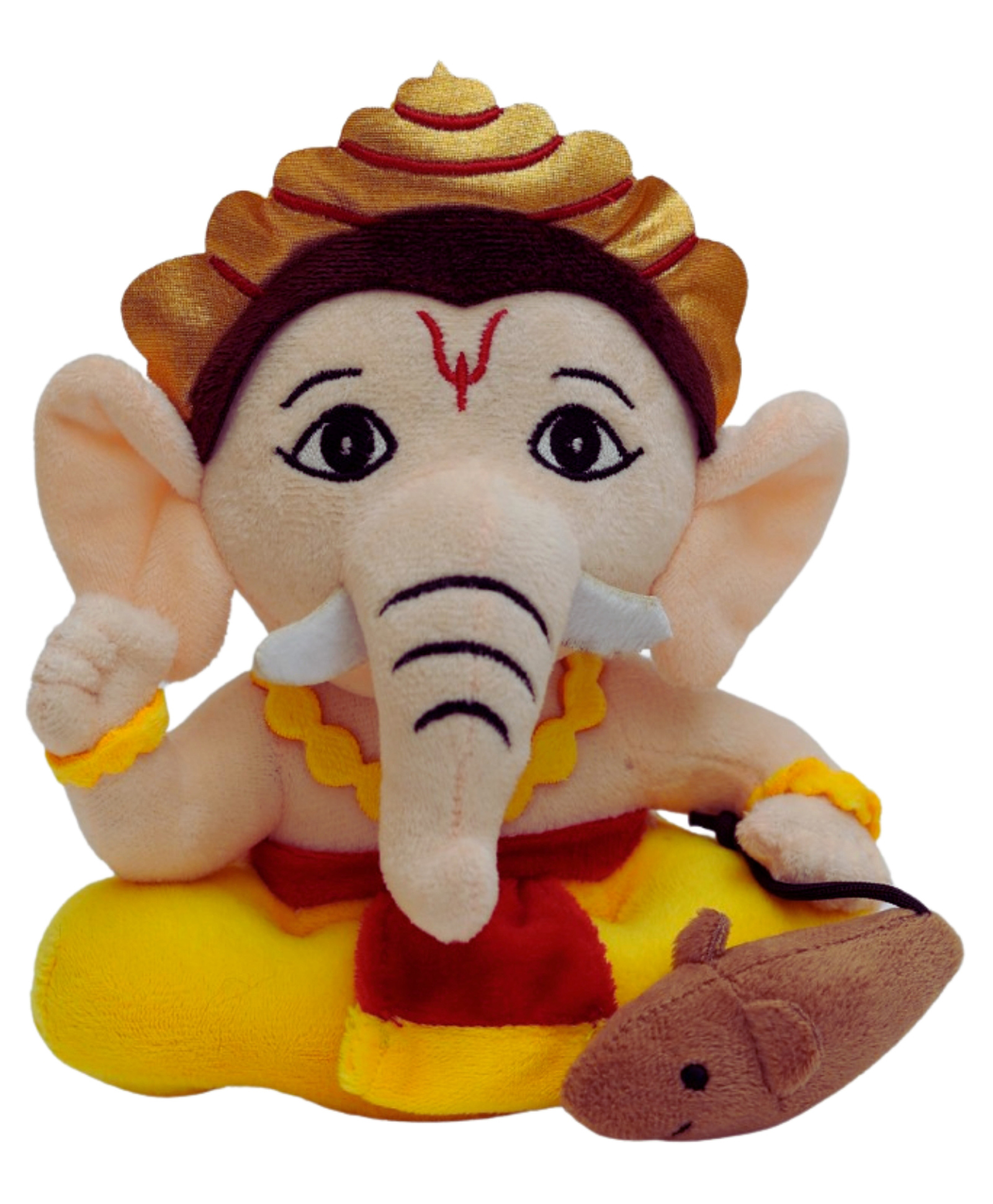 Panda's Box Mantra Chanting Baby Ganesha (Small - ) | Musical Soft Plush Toy-picture-26
