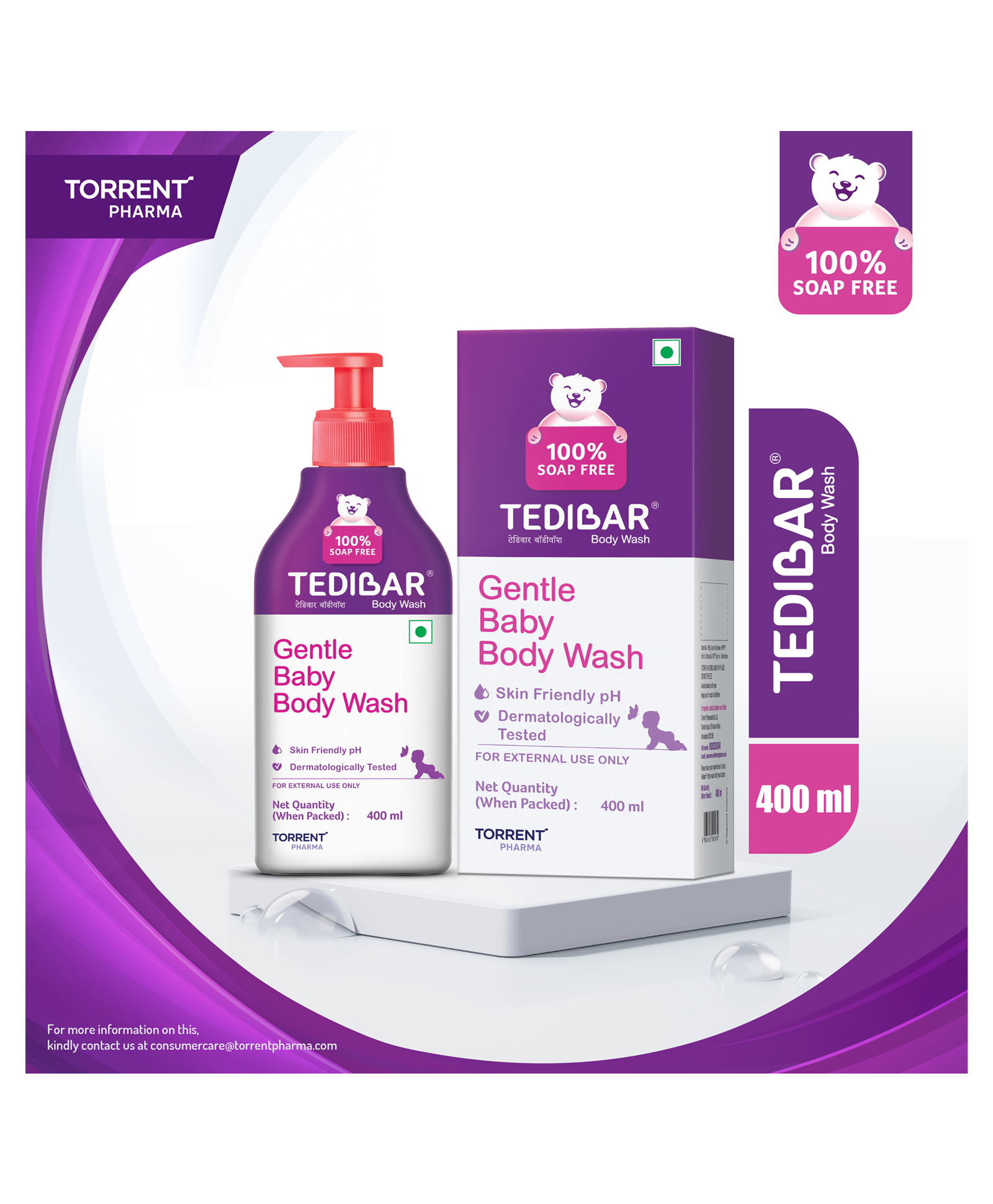 Curatio Tedibar Baby Bodywash - 400 ml