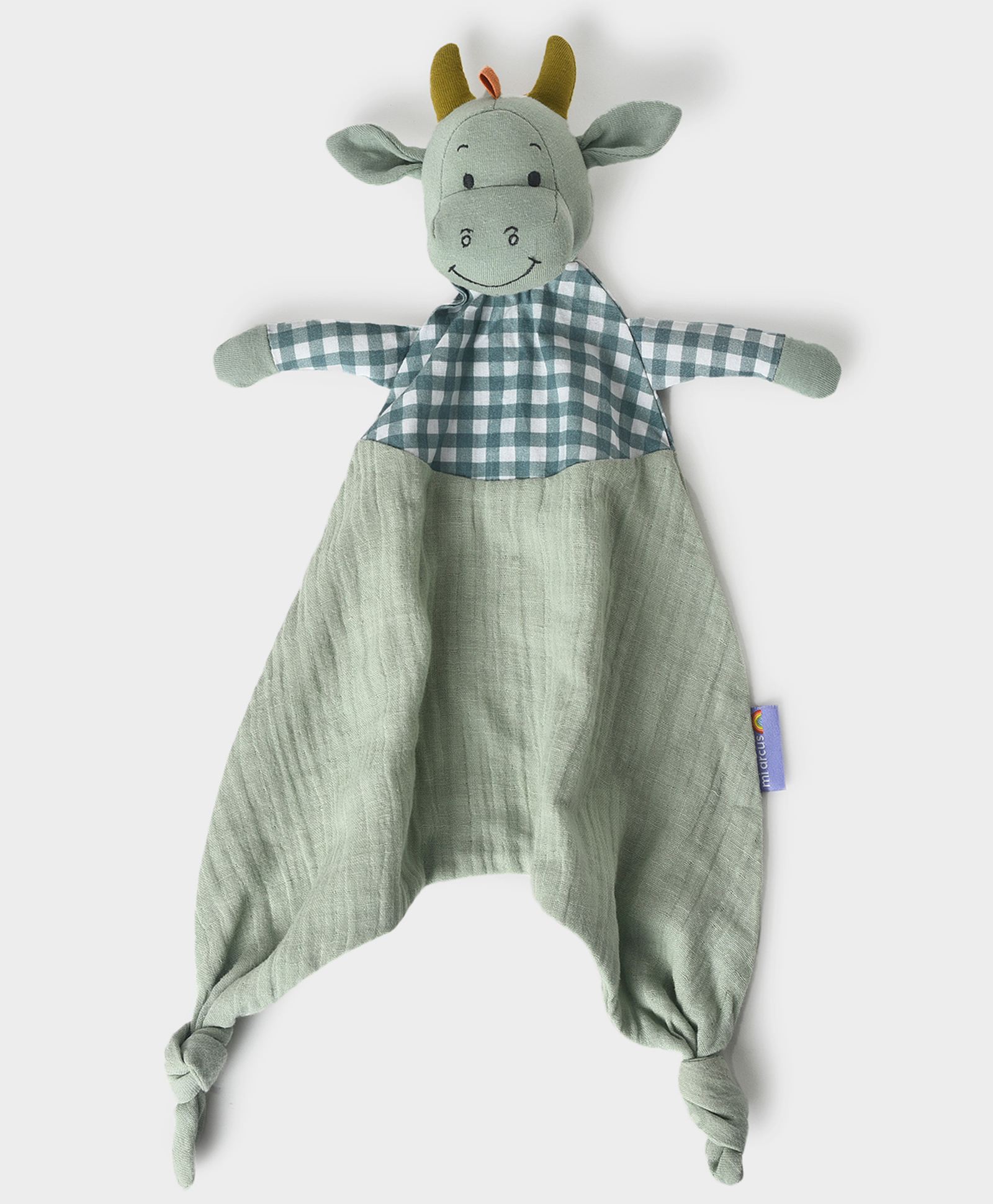 Mi Arcus Dino Comfort Blanket 43.6x38 cm with Cuddle Soft Toy  Green-image-39
