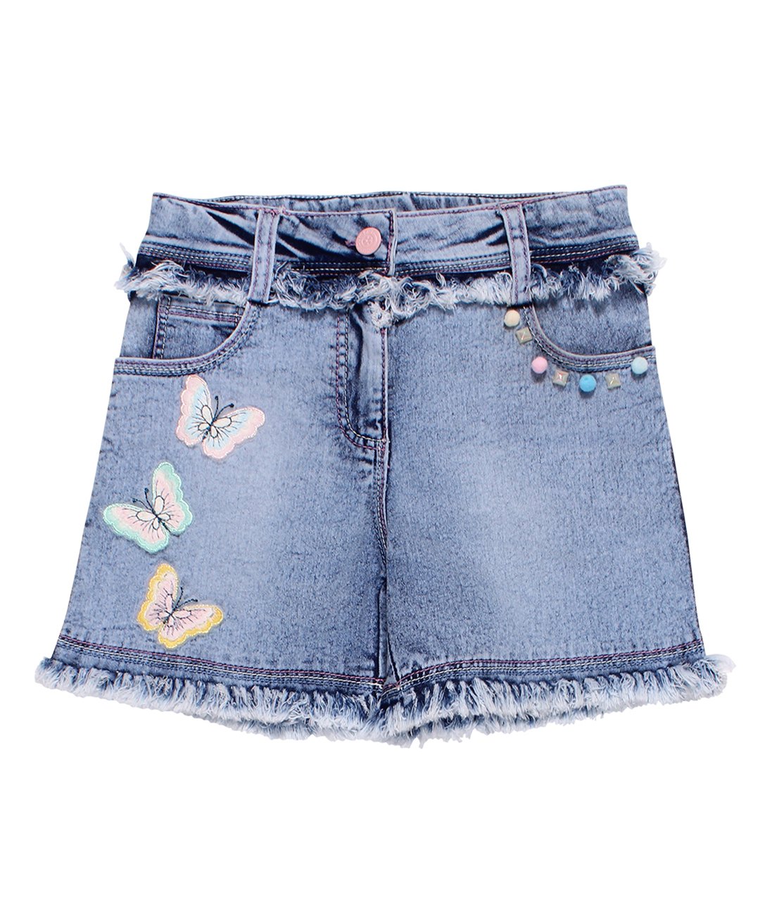Cutecumber Butterfly  Embroidered   Shorts - Blue-picture-15