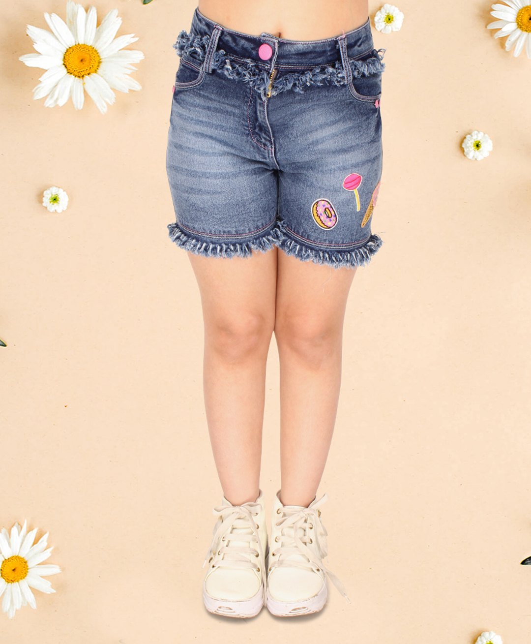 Cutecumber Partywear Embellished Shorts - Blue-picture-10