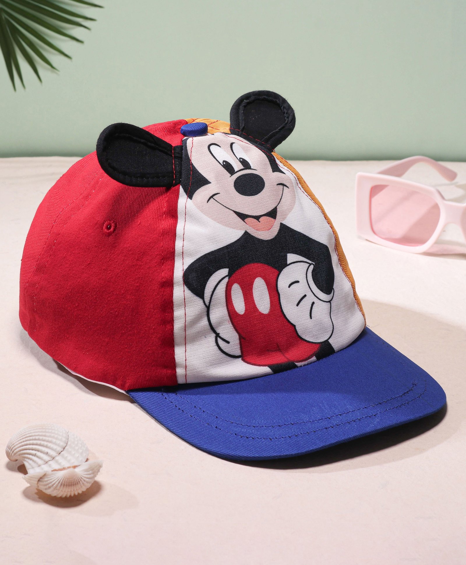 Babyhug Disney  Summer Cap With Mickey Mouse Graphics - Blue-picture-20