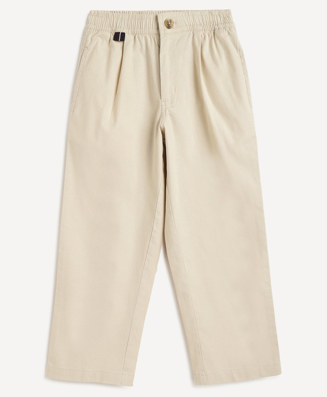 Campana Cotton Lycra Mid Rise Solid Trousers - Beige-picture-10