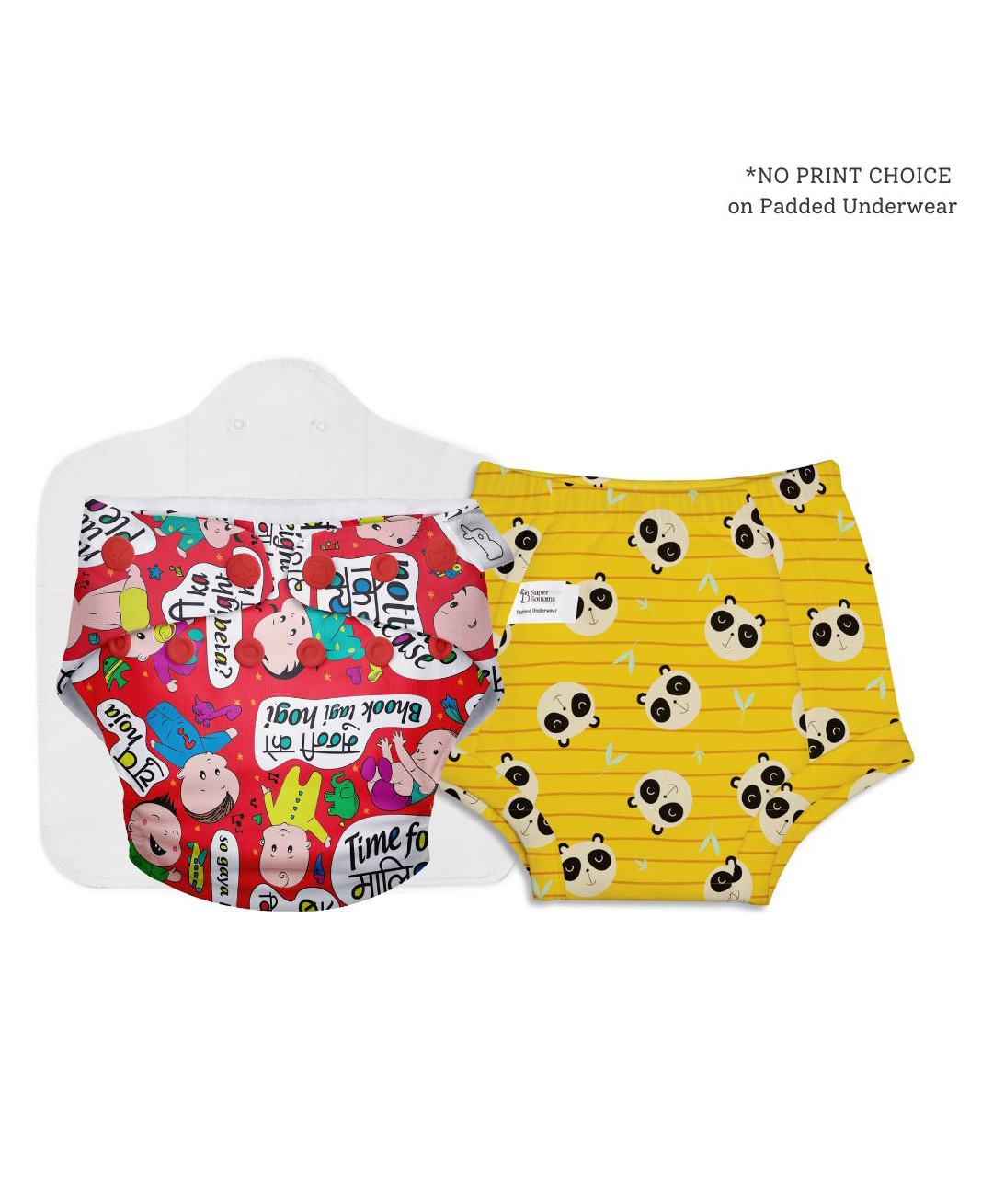 SuperBottoms NEW UNO Freesize Cloth Diaper  Washable & Reusable cloth diaper Comes with cloth diaper insert Pack of 1 Padded Underwear-image-22