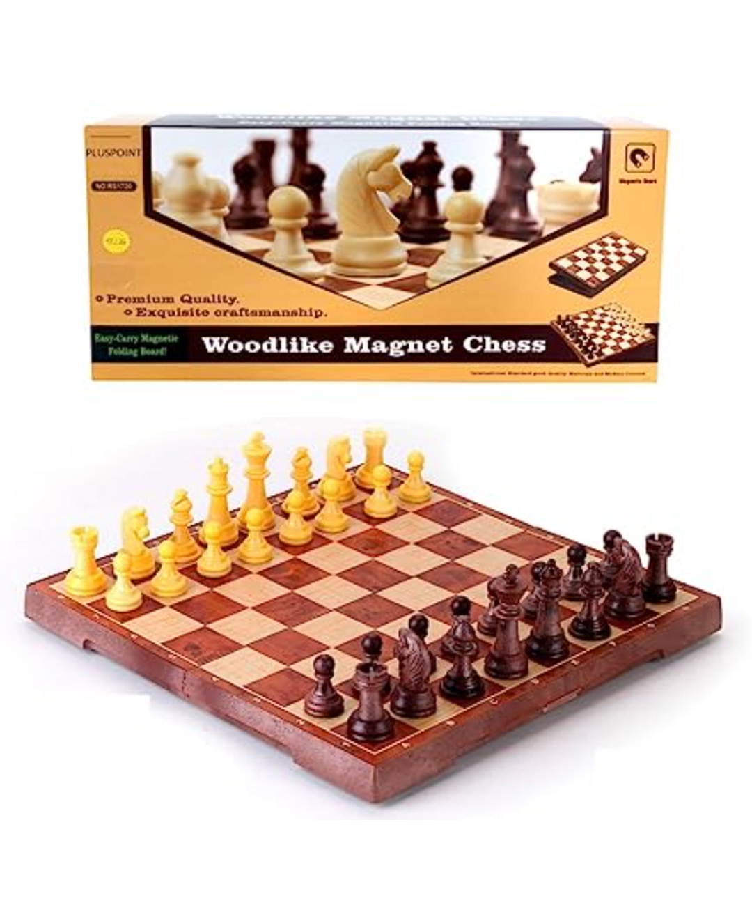 PLUSPOINT Folding Magnetic Chess Board Game - Multicolour-image-49