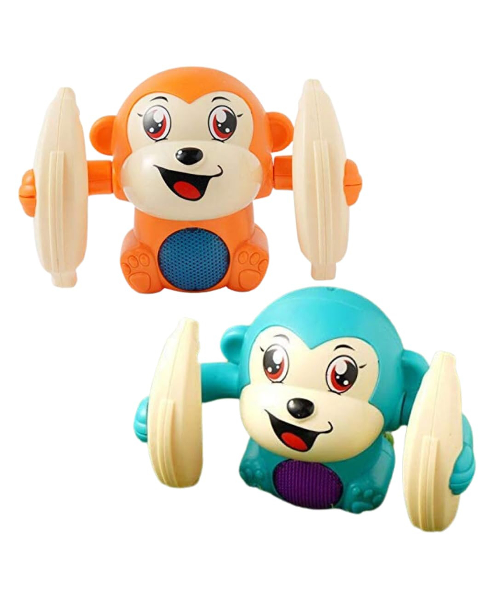 PLUSPOINT Tumbling Monkey Musical Toy For Kids| 360 Degree Flip Rolling Toy For 2-4 Years Kids| Tumble Toy With Voice, Musical Light & Sound Effects| Improves Hand Eye Co-ordination| Gifting Toy|-picture-11