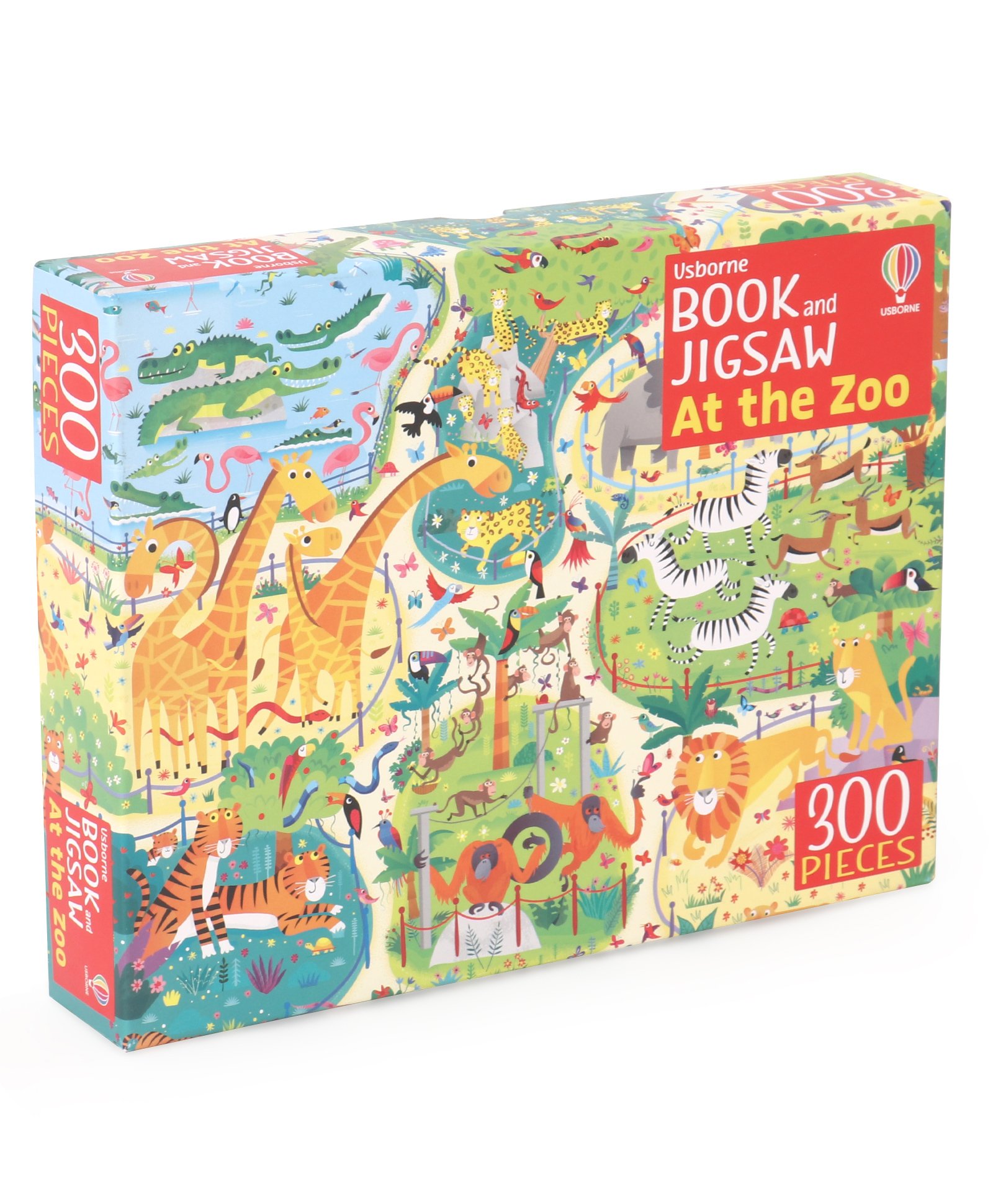 Usborne Book and Jigsaw At the Zoo by Kirsteen Robson - English