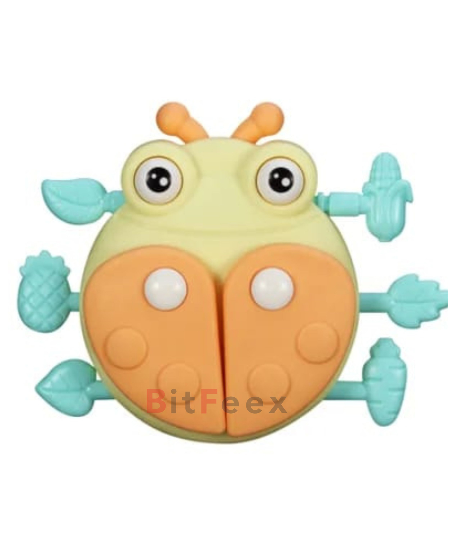 BitFeex Silicone ladybug ladybird baby rattle infant Teether toy-Color May Vary-image-19