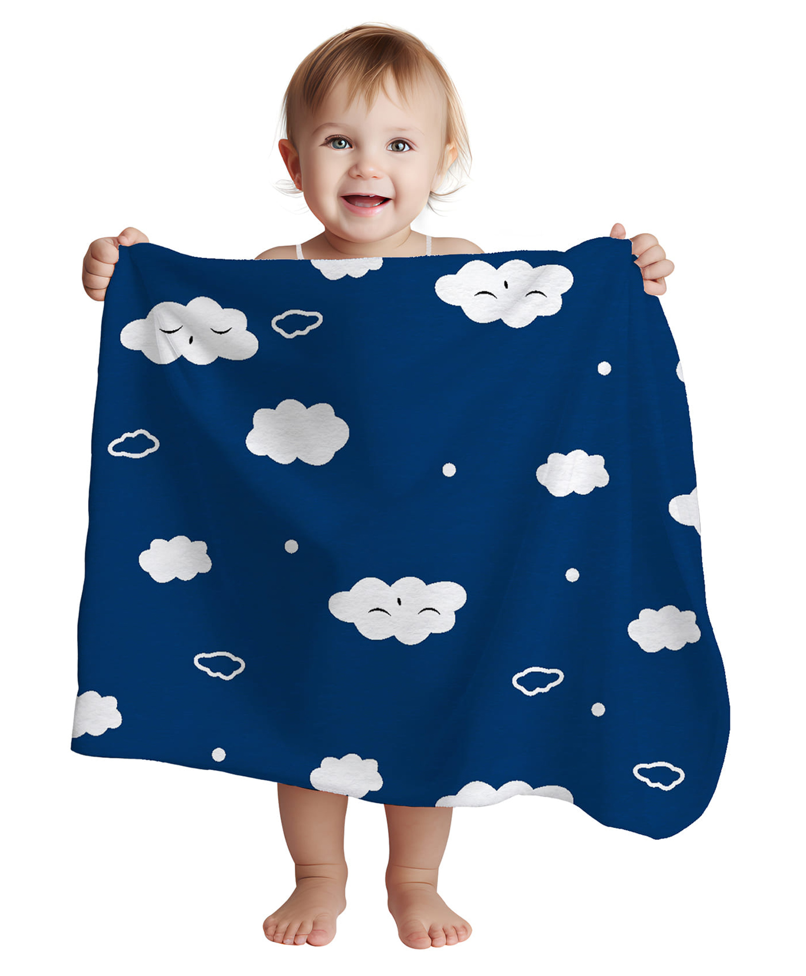 1st Step All Season Blanket - 70 X 100 cm -  Multicolor - Cloud Print-picture-7