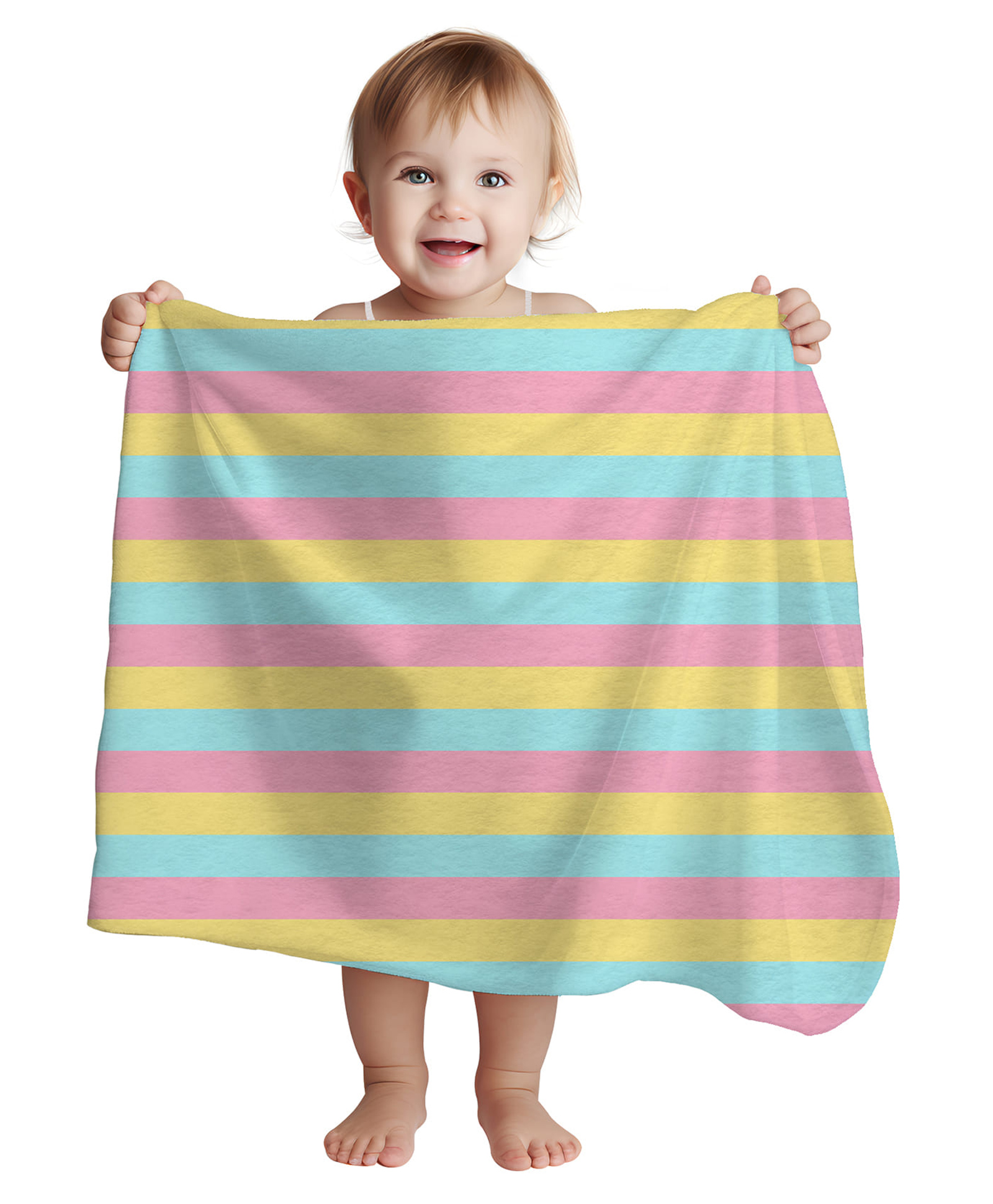 1st Step All Season Blanket - 70 X 100 cm -Multicolor - Lines Print-picture-19