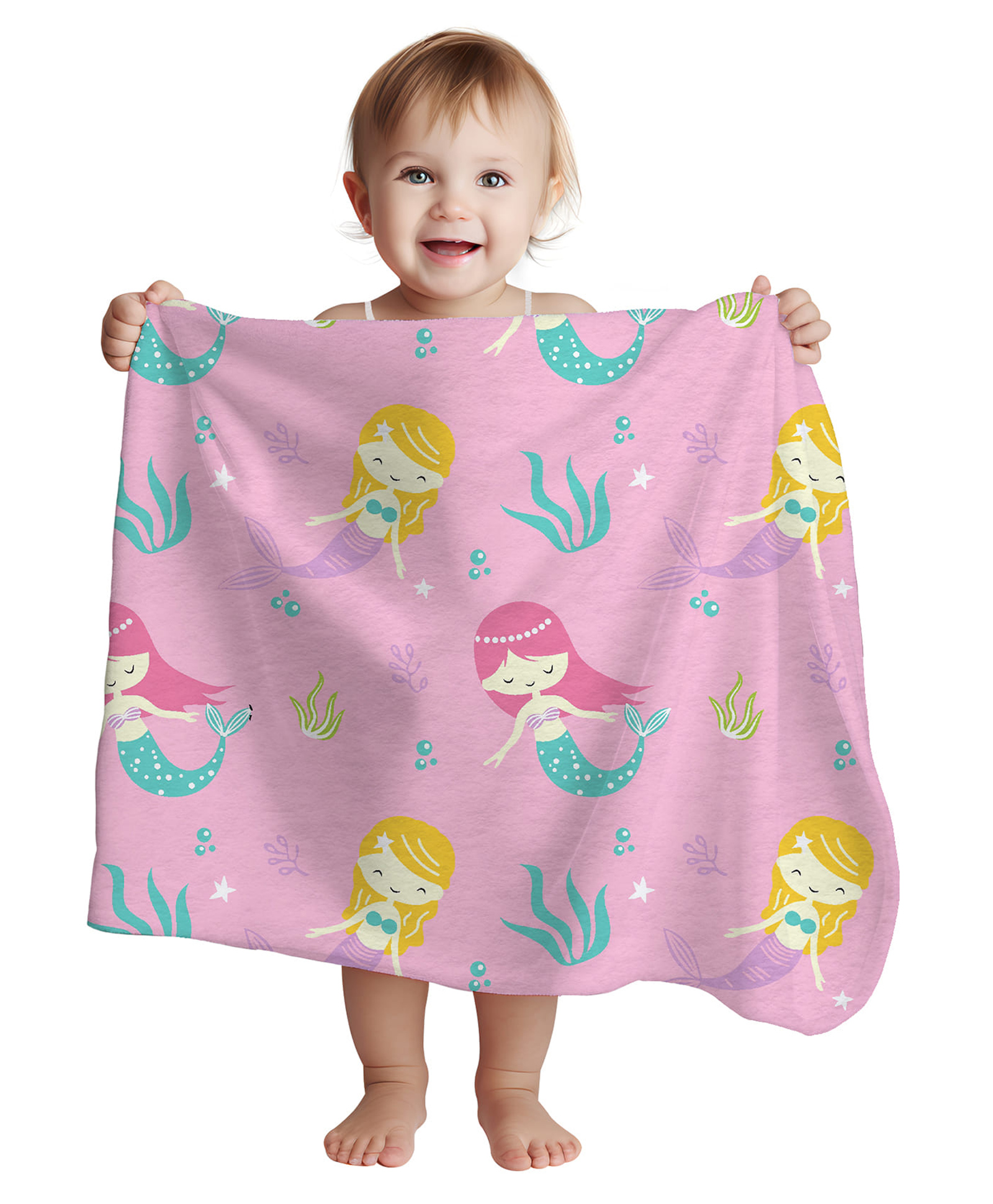 1st Step All Season Blanket - 70 X 100 cm -  Multicolor - Mermaid Print-picture-21