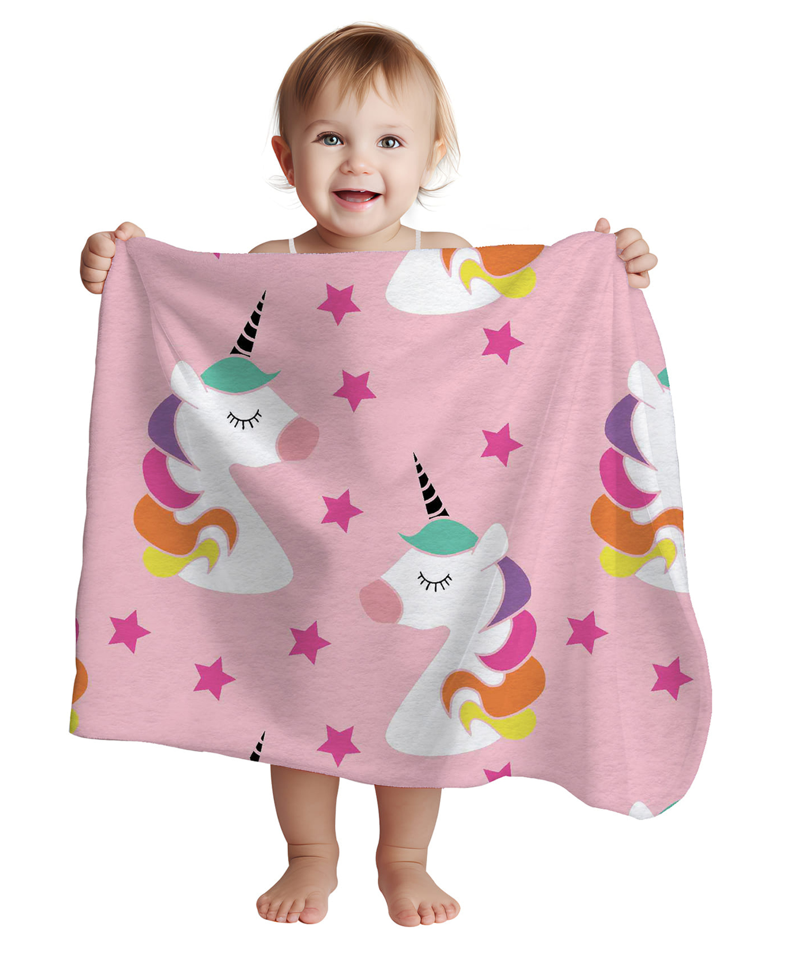 1st Step All Season Blanket - 70 X 100 cm -  Multicolor - Unicorn Print-picture-47