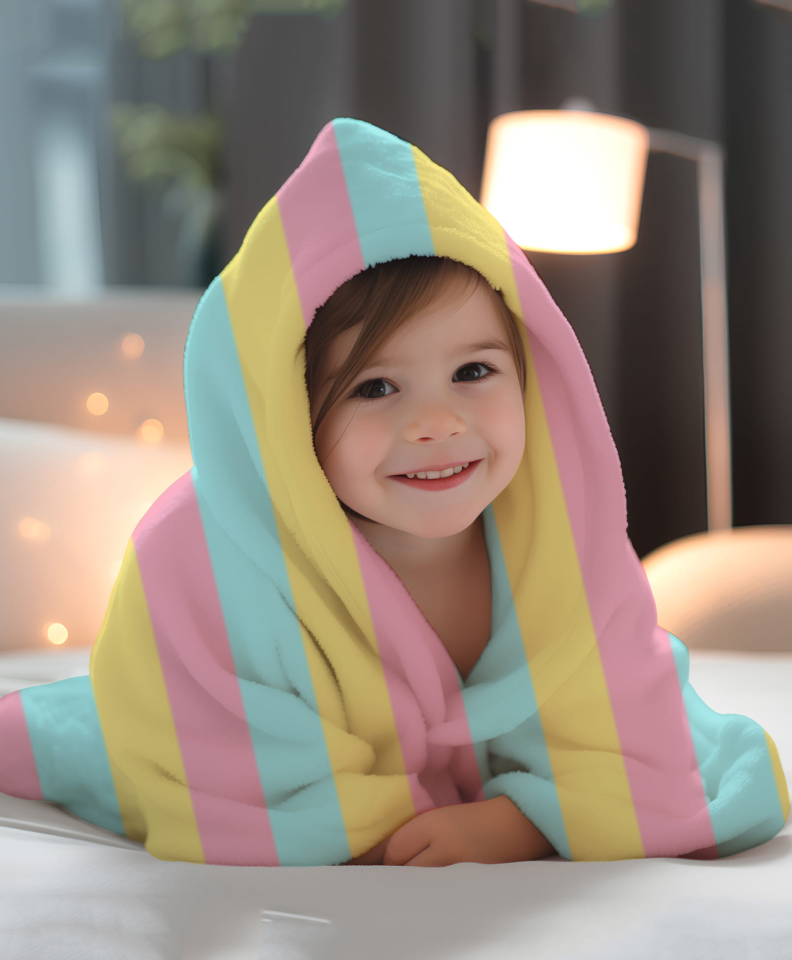 1st Step All Season Blanket - 100 X 140 cm - Multicolor - Lines Print-picture-25