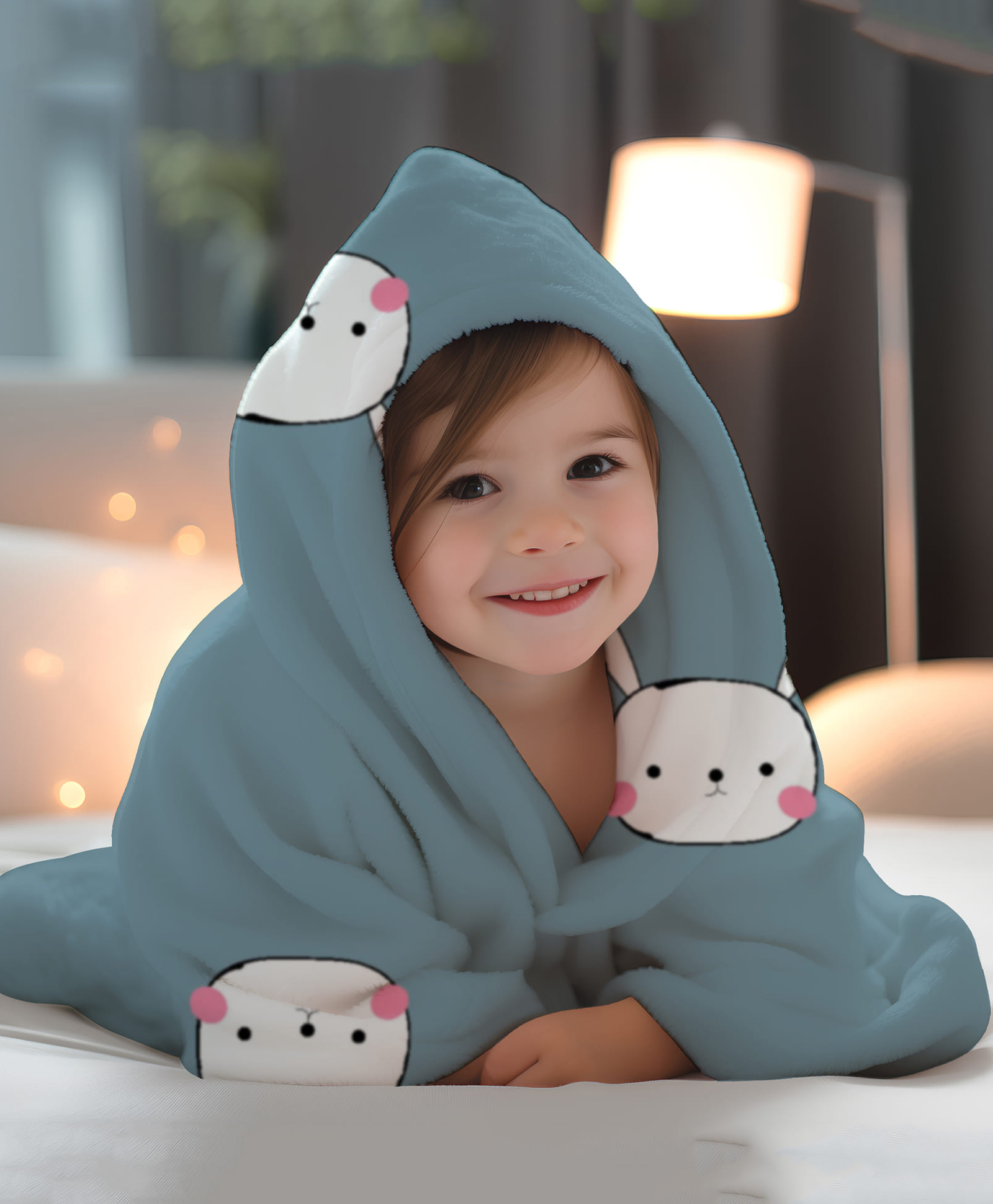 1st Step All Season Blanket - 100 X 140 cm - Multicolor - Rabbit Print-picture-11