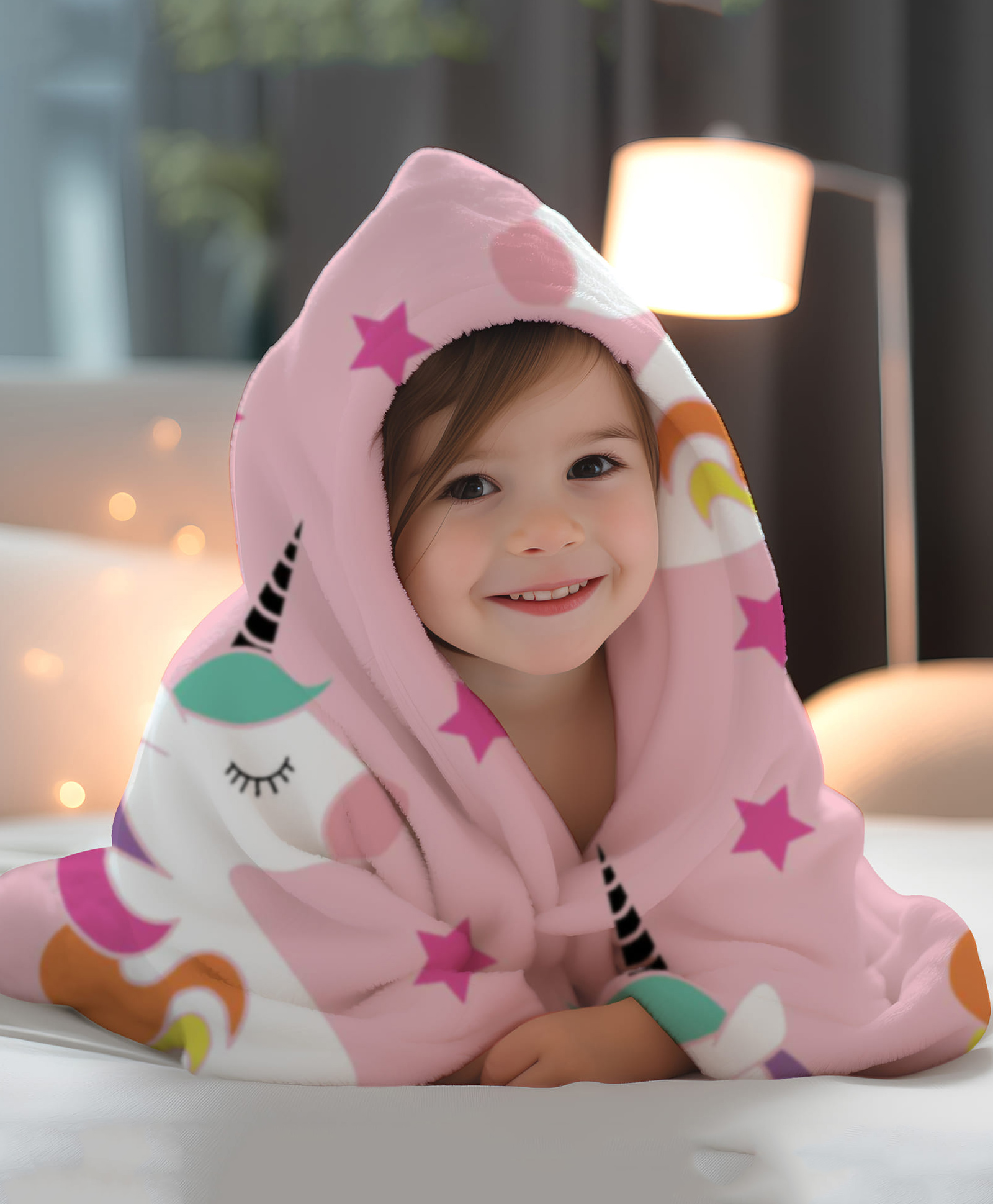 1st Step All Season Blanket - 100 X 140 cm -  Multicolor - Unicorn Print-picture-12
