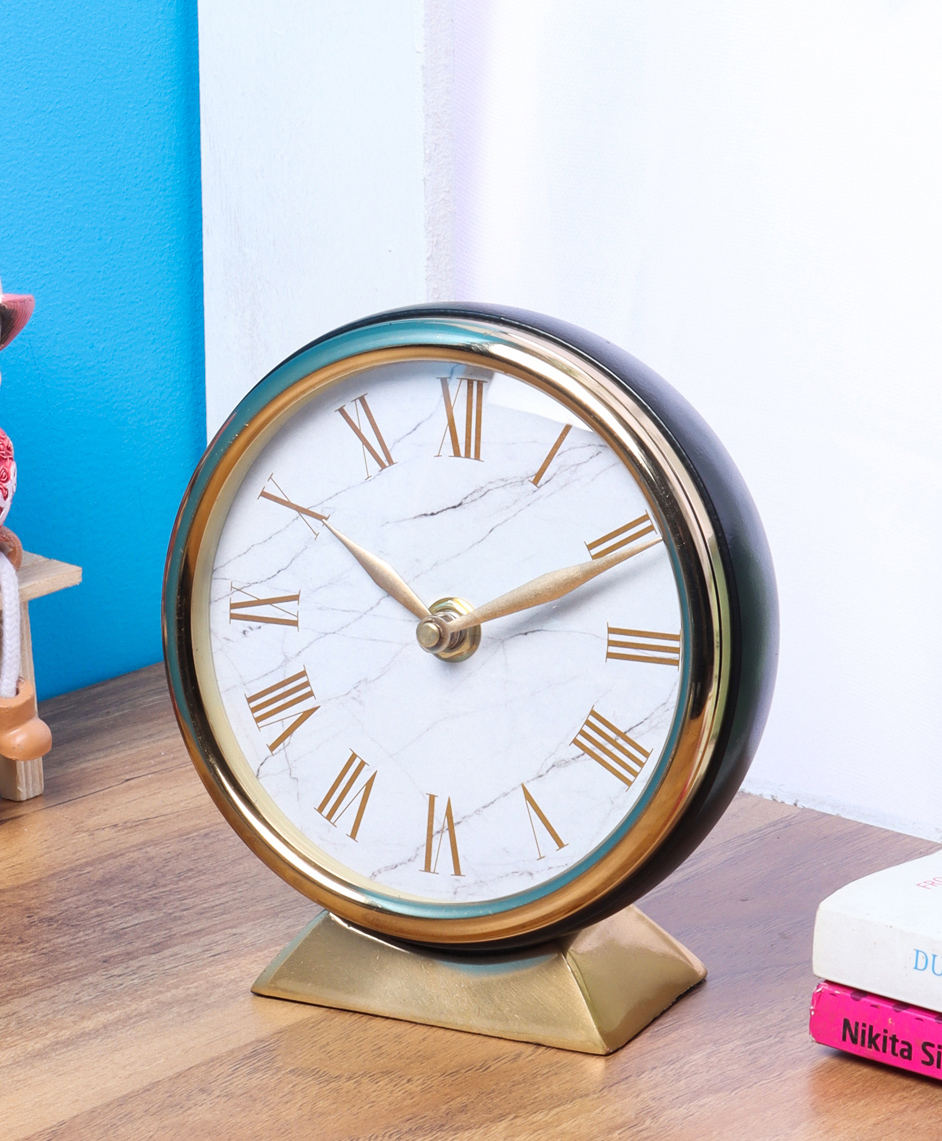 De Maison Decor Mini Table Clock with Black Dial-picture-17