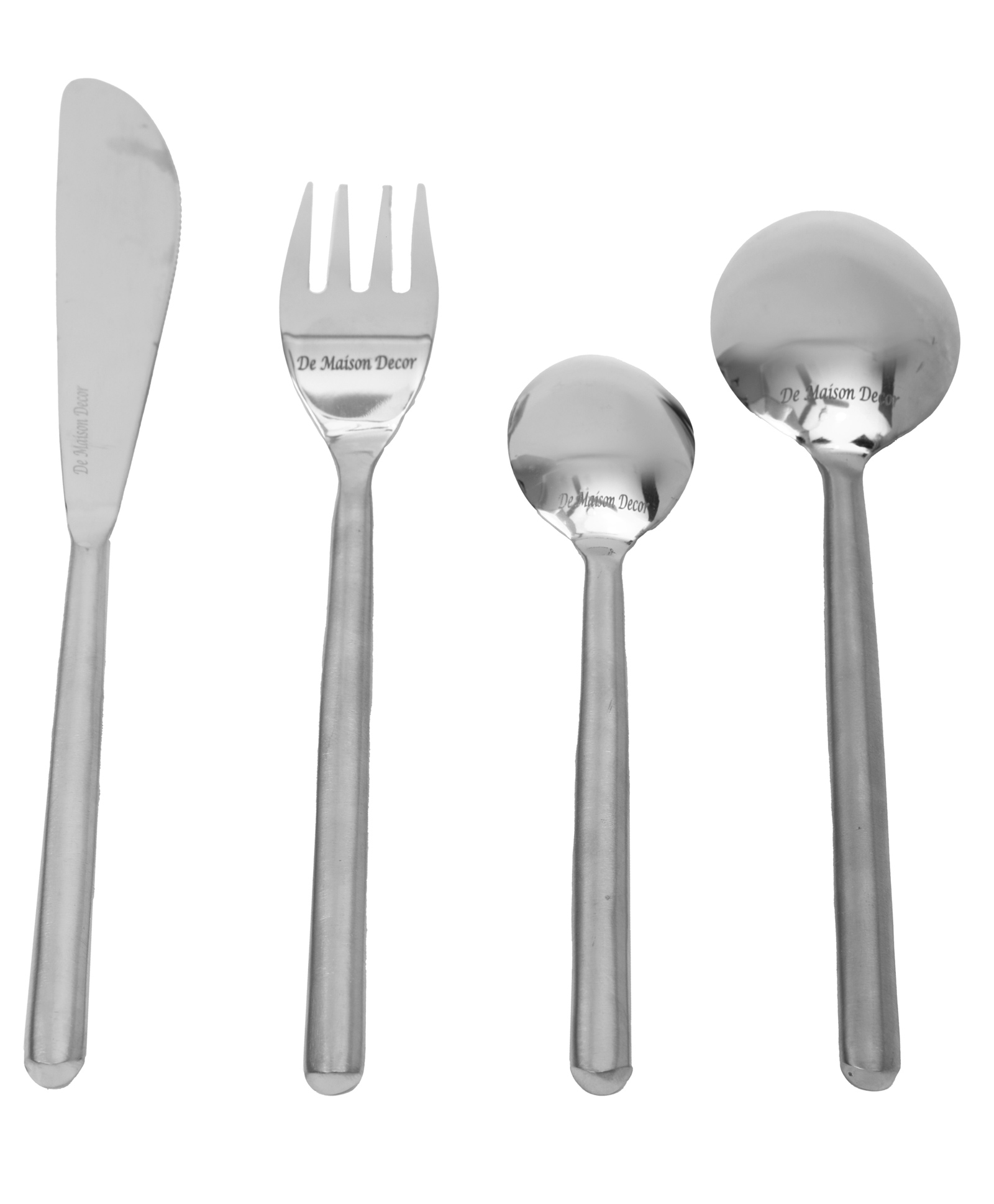 De Maison Decor Radiant Reflections Silver Cutlery Set of 16-picture-20