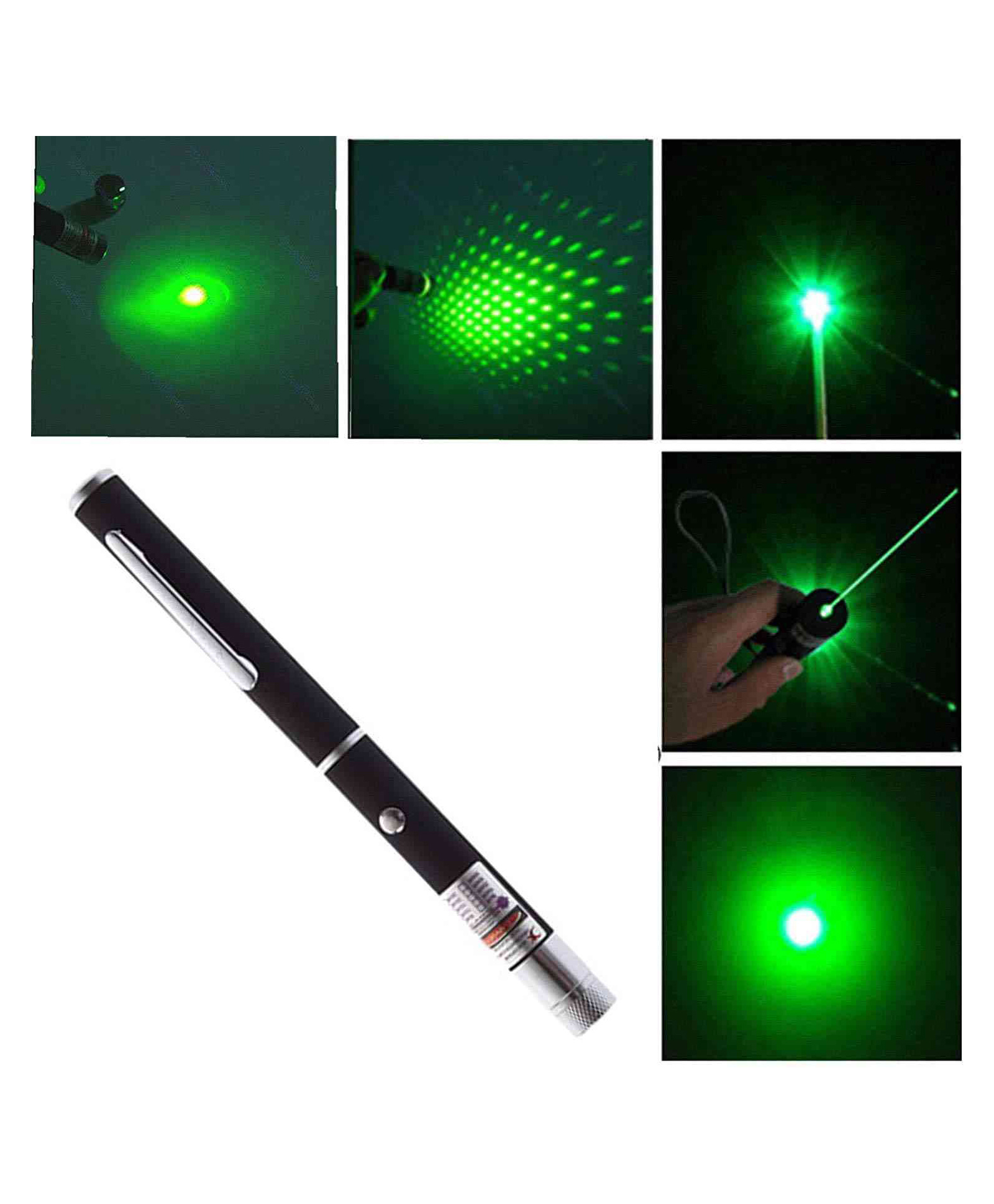 Sanjary Green Laser Light Disco Pointer Pen Beam with Adjustable Cap to Change Project Design for Presentation for Kids Toy - Color May Vary-image-3