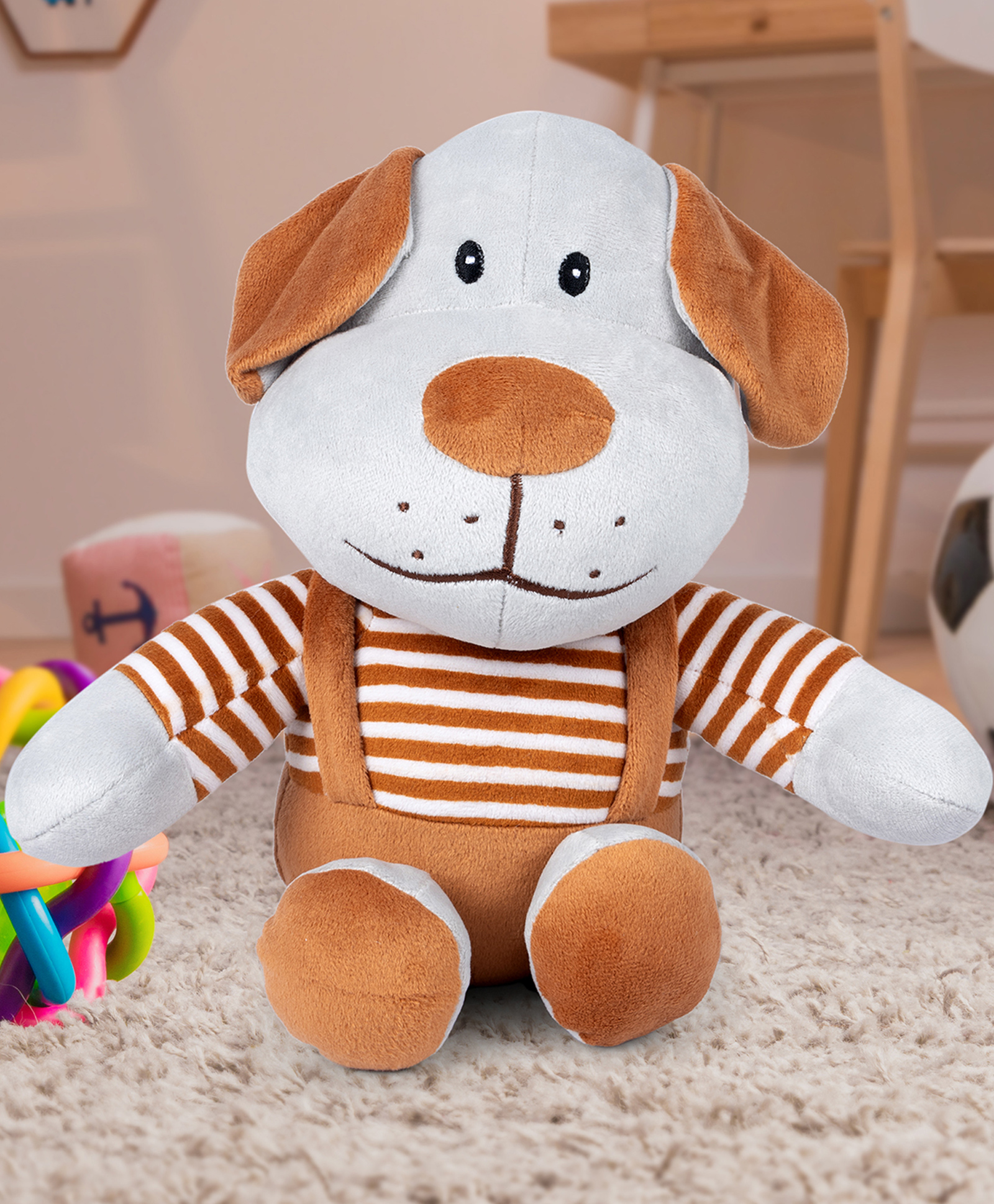 SHAPZE Snoopy Dog Smoke Grey and Brow-  Height 25 cm-image-26