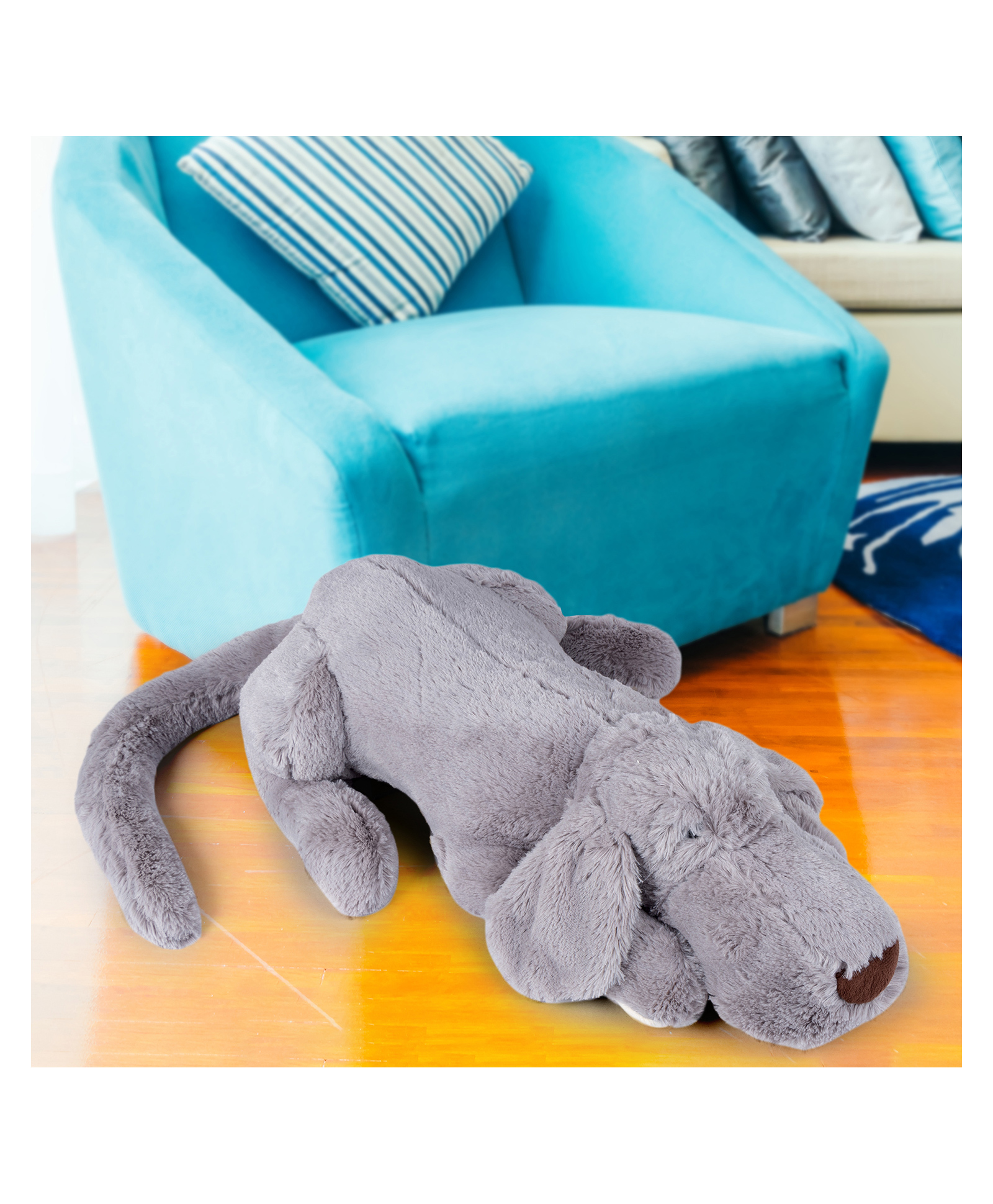 SHAPZE The Sleepy Dog Zuma Grey Length 57 cm-image-20