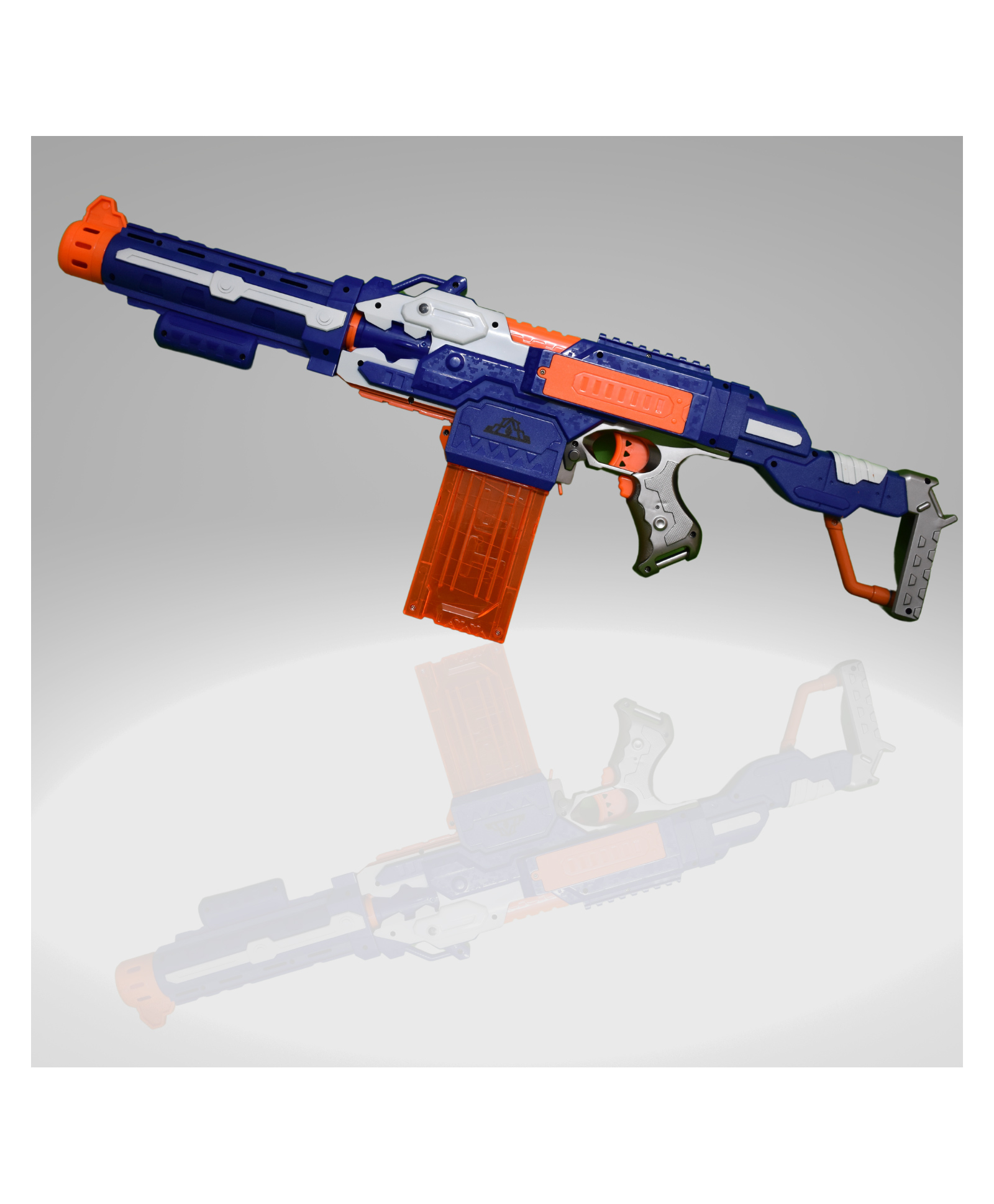 SHAPZE Automatic Assault Rifle Soft Bullet Toy Gun - Blue-image-21