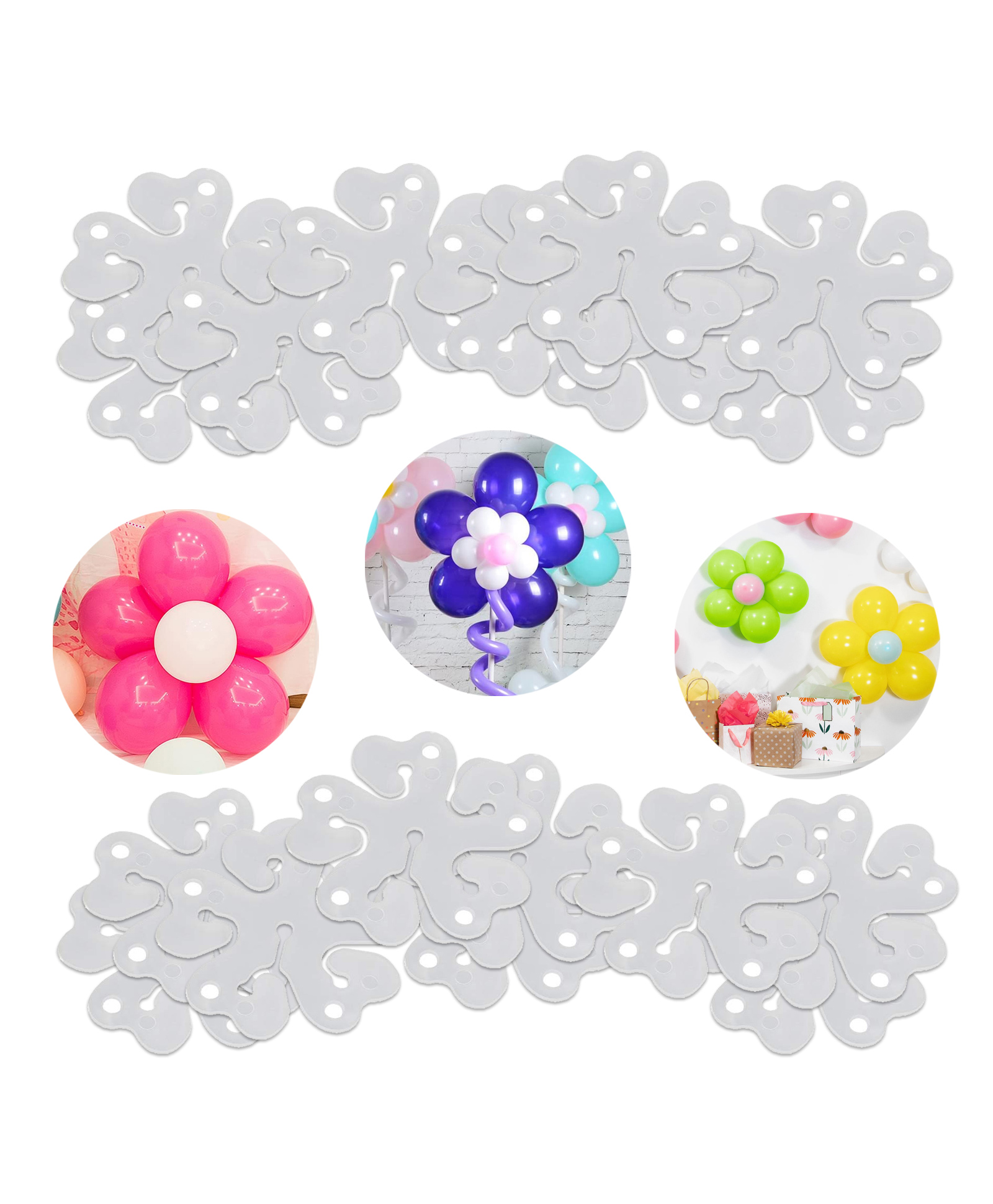 Zyozi Flower Shape Balloon Clips for Balloon Holder  (Pack of 18)-image-9