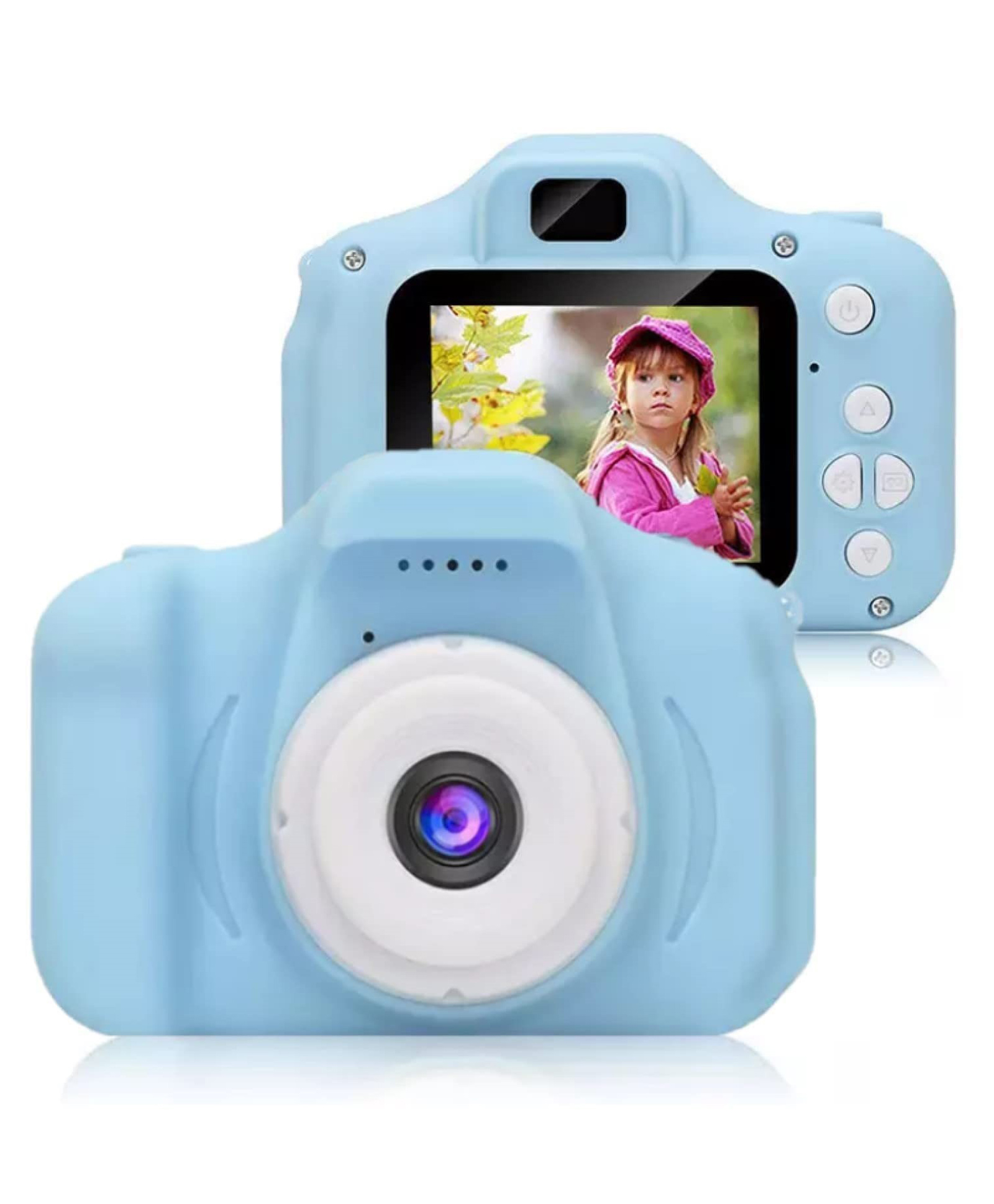Zyamalox Digital Camera 12 MP 1080P HD Video Recorder, Portable Design, 2.0 Screen, Inbuilt Games, Perfect for Child's Video Recording and Webcam Use,(Blue)(SD card required-not icluded)